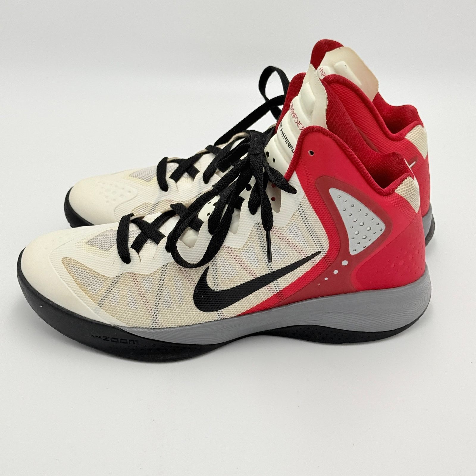 Nike Nike Zoom Hyperenforcer White Red Black 487786-102 Size US 9 / EU 42 - 1 Thumbnail