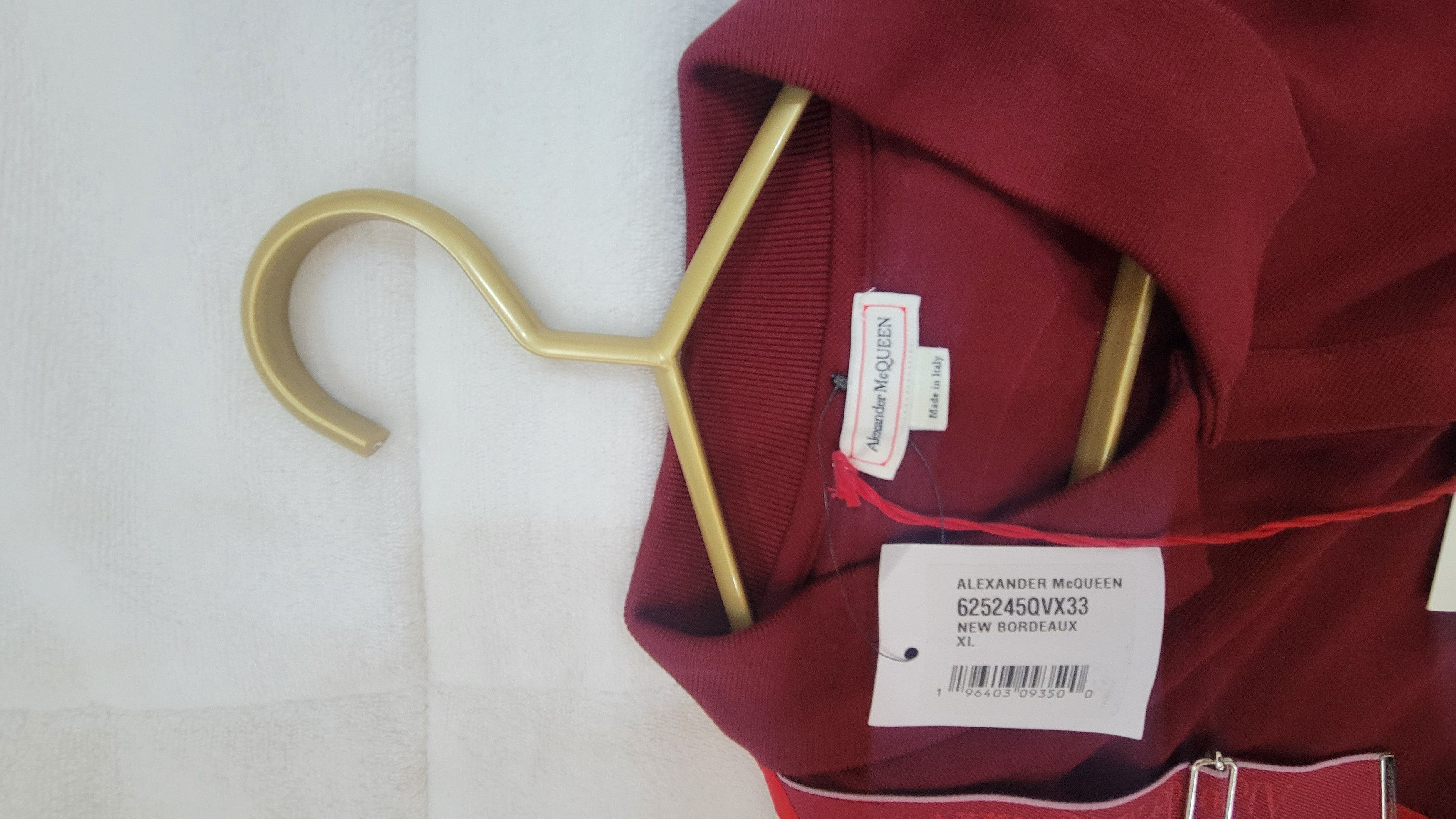 Alexander McQueen Alexander mcqueen strap brand new Bordeaux Size US XL / EU 56 / 4 - 4 Thumbnail