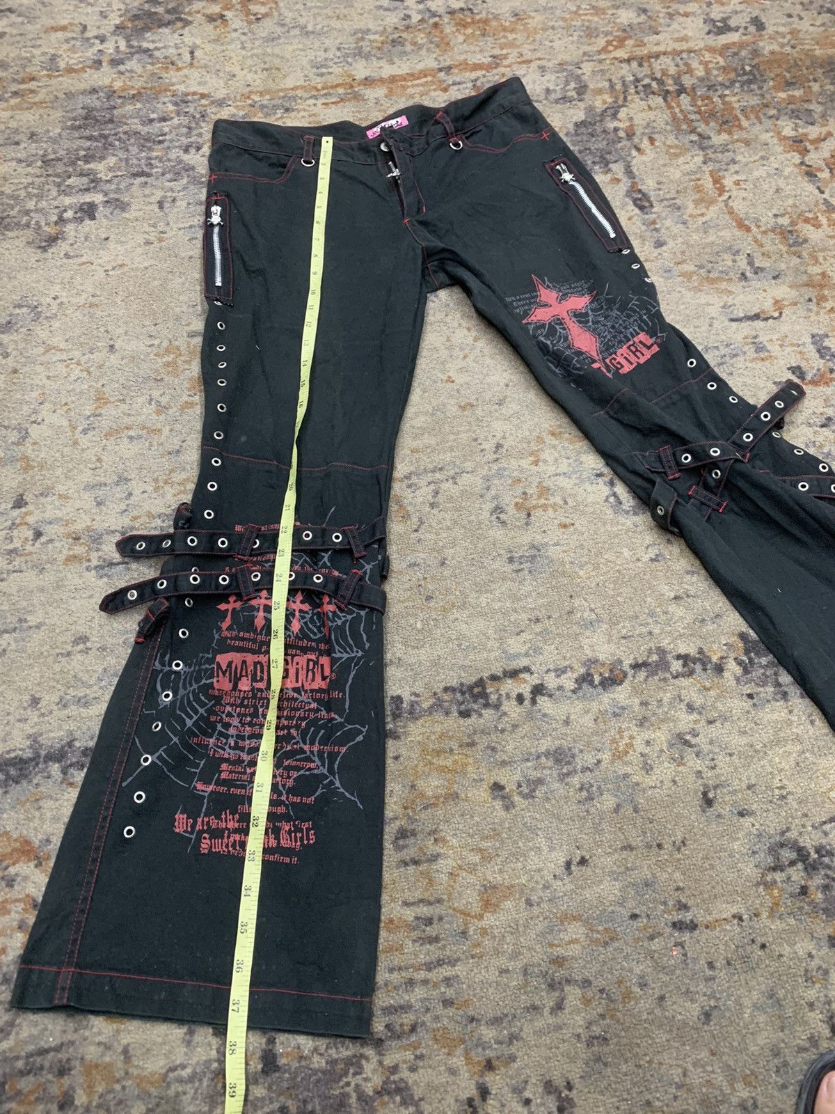 Japanese Brand × Le Grande Bleu (L.G.B.) 😈 BINDING OFFER 😈Japanese Bondage Mad punk gothic spider Size US 30 / EU 46 - 16 Thumbnail