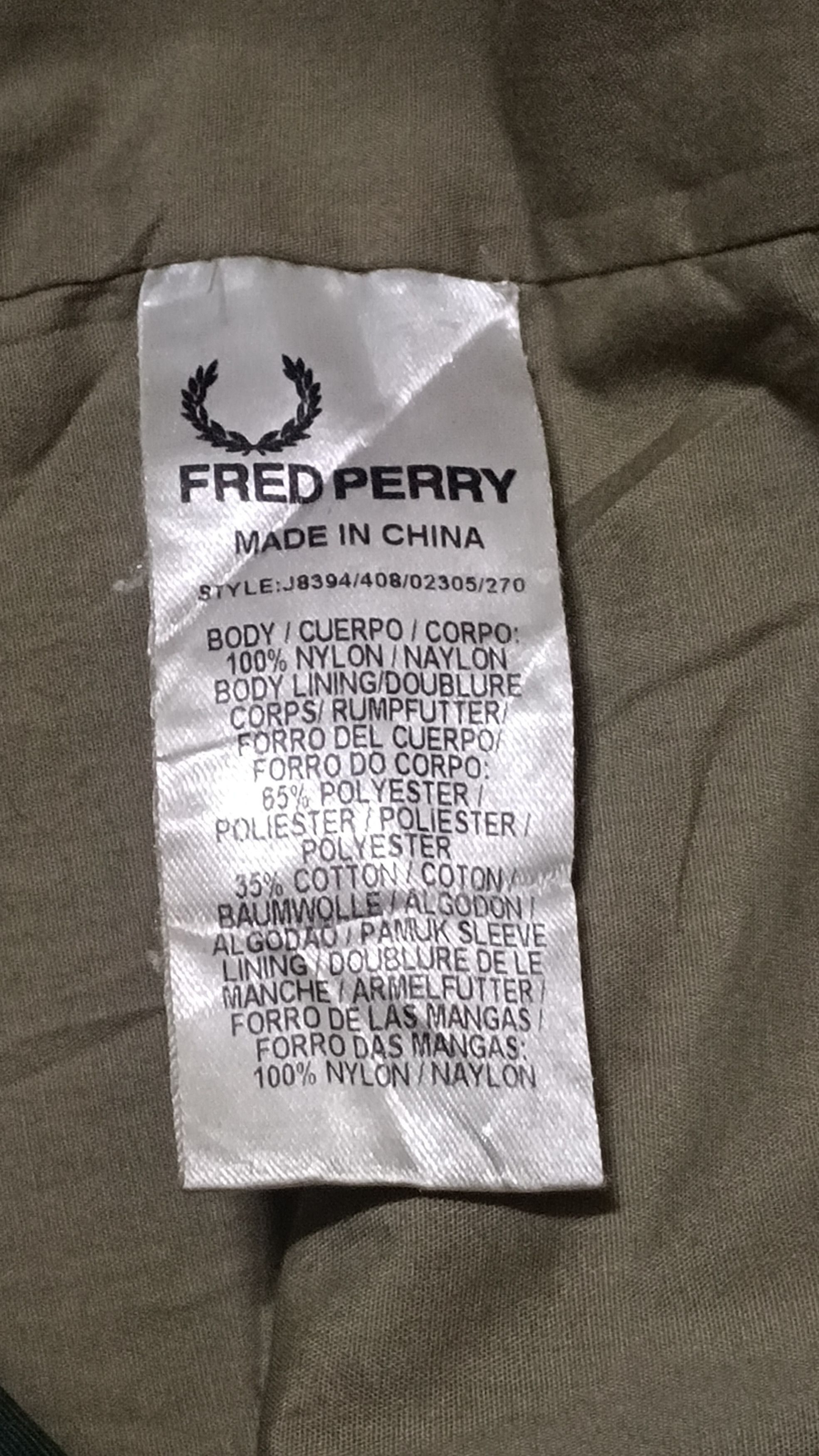 Fred Perry 💥 Fred Perry Green Army Parka Very Rare Size US L / EU 52-54 / 3 - 15 Thumbnail