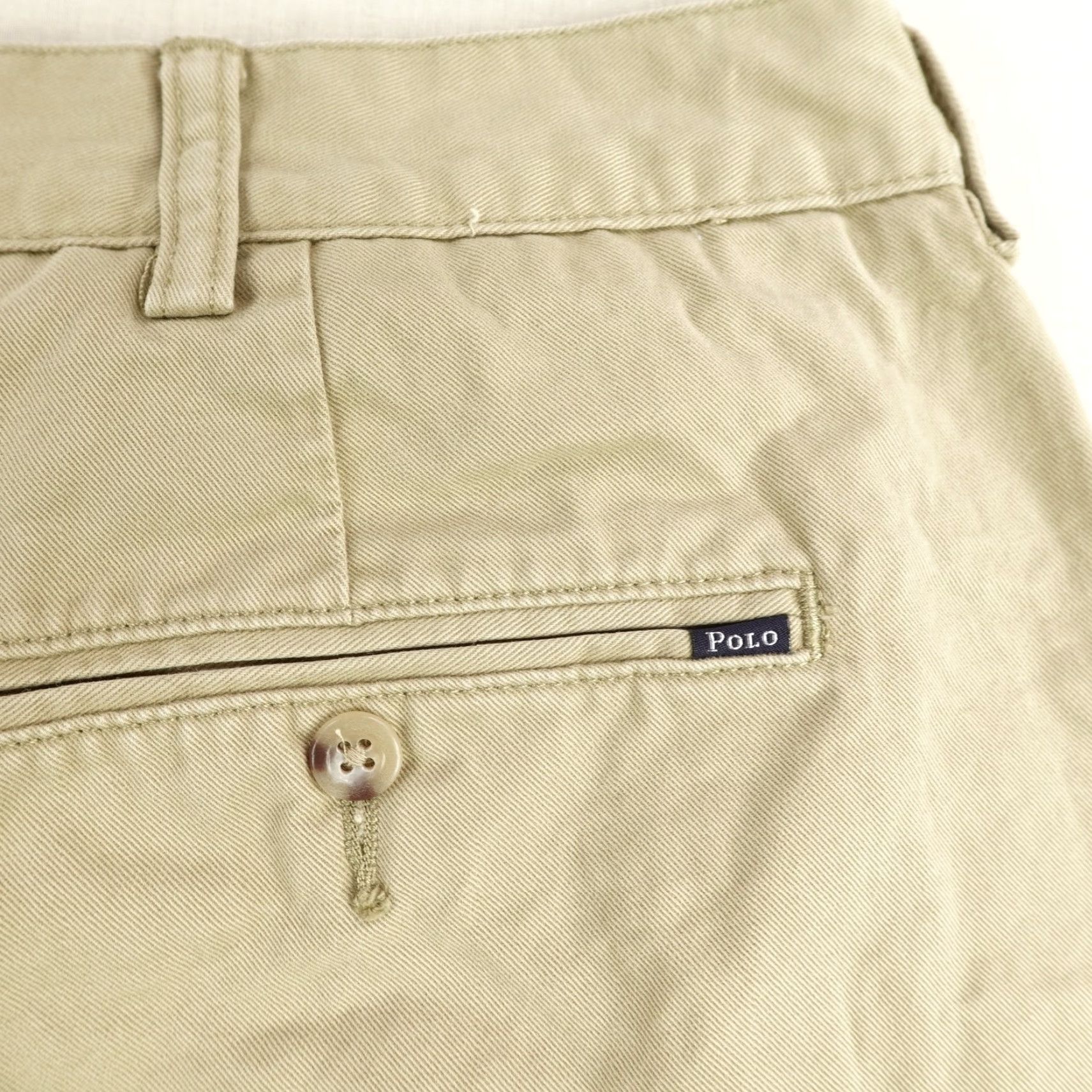 Polo Ralph Lauren Polo Ralph Lauren Shorts Mens 42 Khaki Classic Fit Chino Flat Front Tan Cotton Size US XL / EU 56 / 4 - 4 Thumbnail