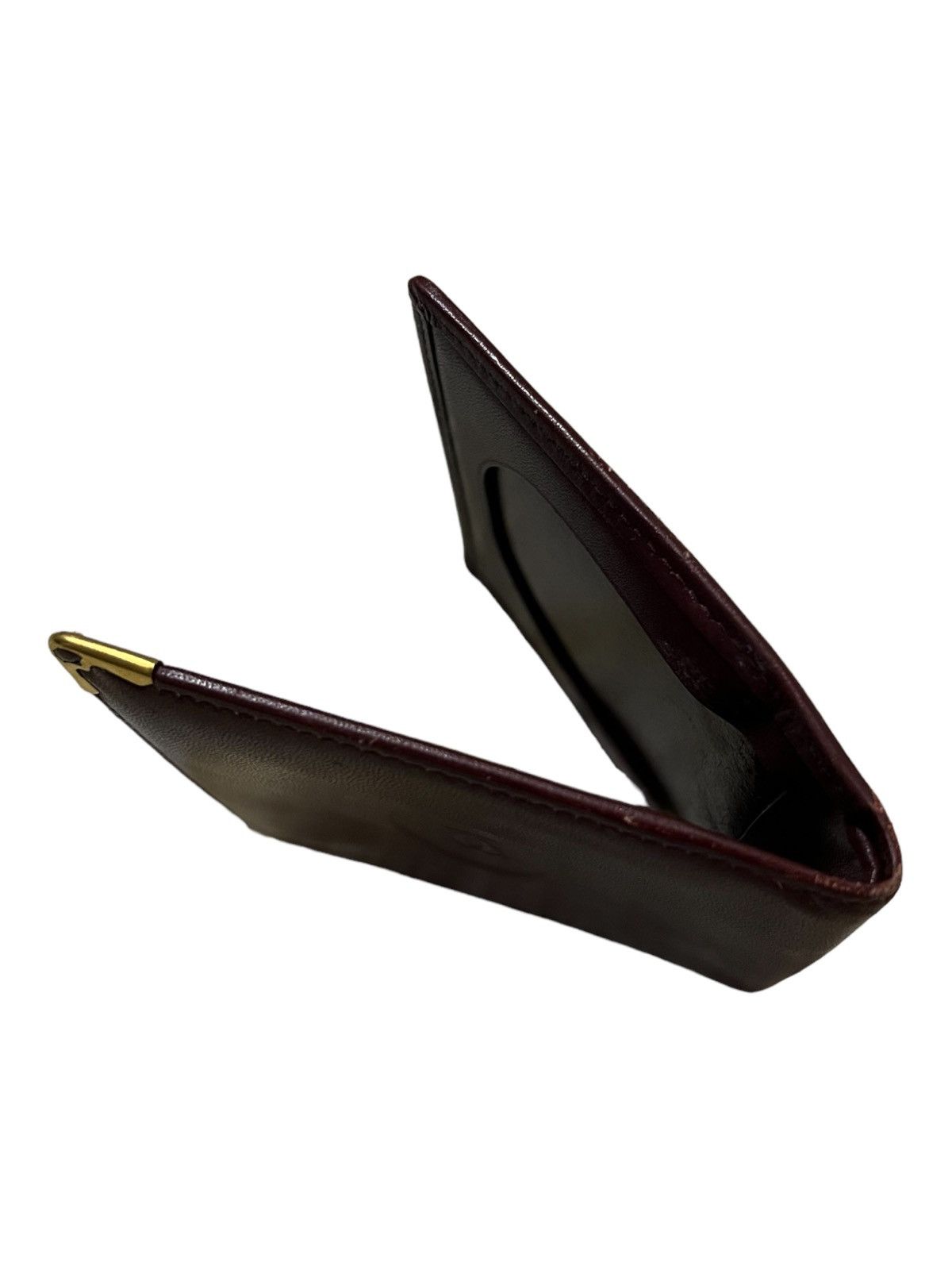 Cartier OG Cartier Mastrin Bordeux Leather Calf Skin BiFold Wallet Size ONE SIZE - 4 Thumbnail