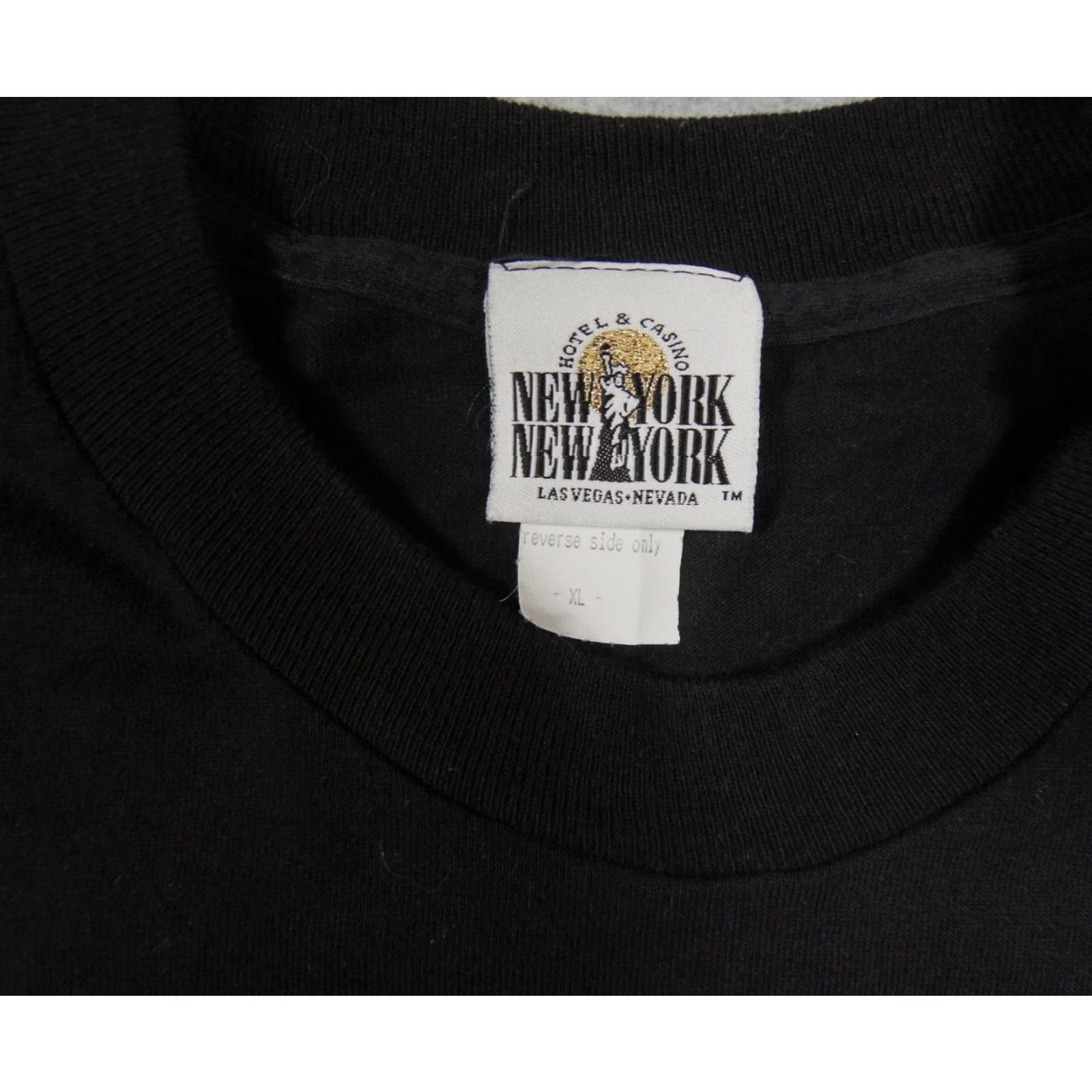Vintage VINTAGE New York New York Shirt Mens XL Black Graphic 90s Single Stitch Nevada Tee Size US XL / EU 56 / 4 - 4 Thumbnail
