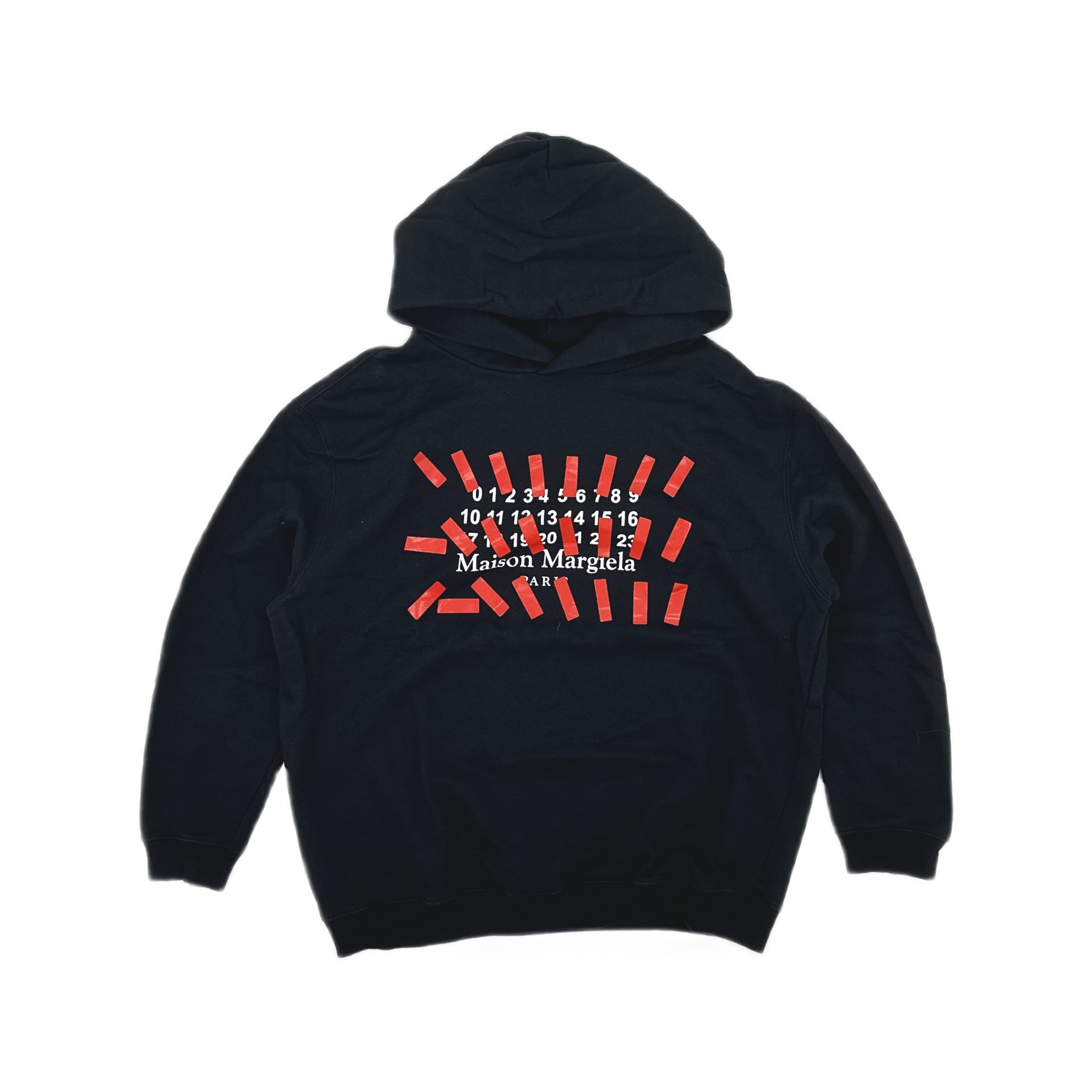 Maison Margiela Maison Margiela Red Tape Logo Hoodie Size 40 Size S / US 4 / IT 40 - 1 Thumbnail