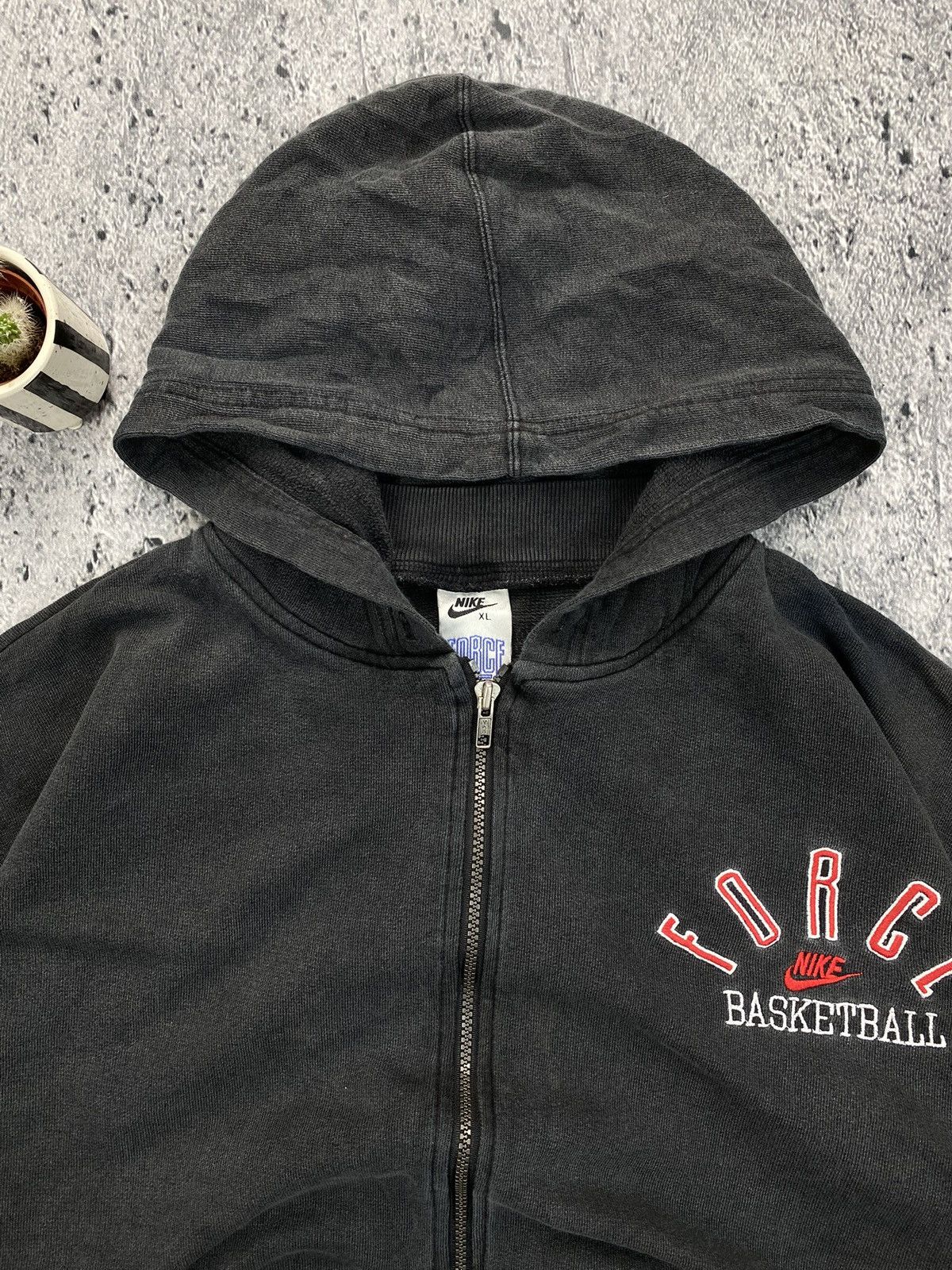 Nike × Vintage Vintage Hoodie Nike Force Basketball uda Size US XL / EU 56 / 4 - 4 Thumbnail