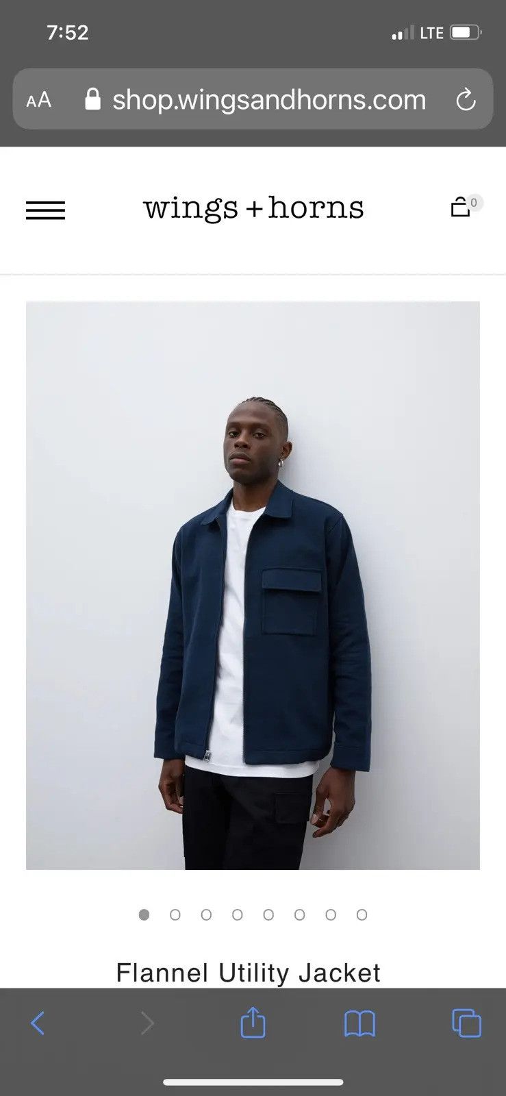 Wings + Horns $265 Wings + Horns Blue Utility Flannel Jacket - Medium Size US M / EU 48-50 / 2 - 1 Thumbnail