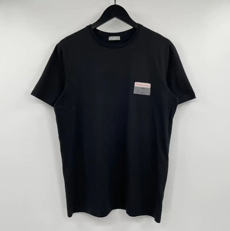 Dior Black Cotton Short Sleeve T-Shirt 0089