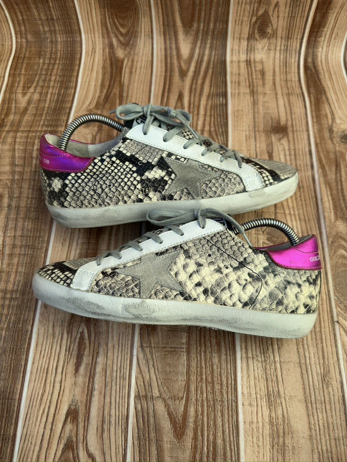 Golden Goose Golden Goose Snake Print Leather Lowtop Sneaks. Size US 7 / EU 40 - 7 Thumbnail