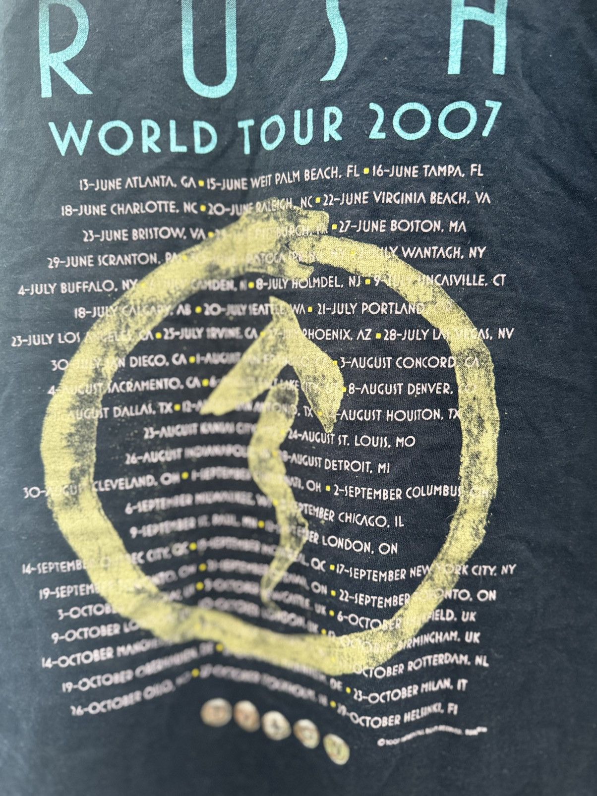 Band Tees × Vintage Vintage Rush Snakes and Arrows Tour 2007 Band Shirt Size US M / EU 48-50 / 2 - 8 Thumbnail