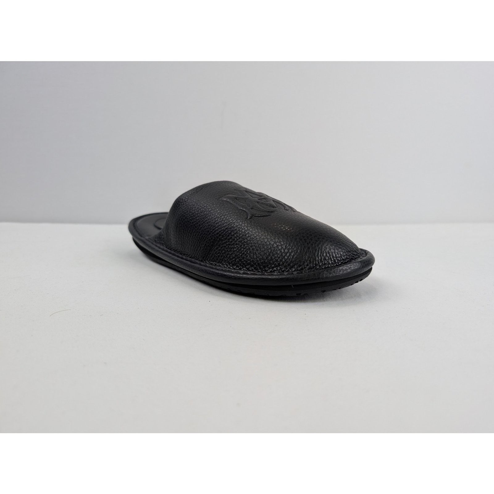 Amiri o1rshd1 Lux Leather Slipper Sandal in Black Size US 12 / EU 45 - 2 Thumbnail