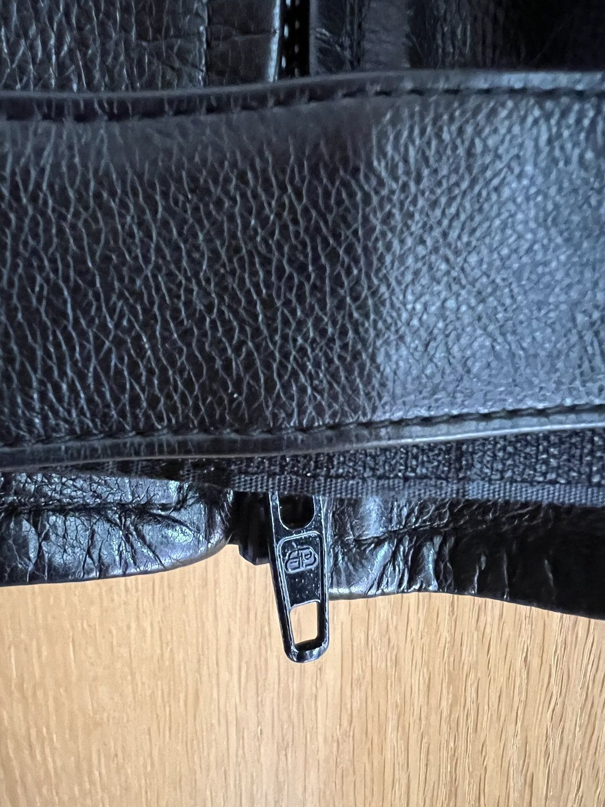 Balenciaga Balenciaga Logo Leather Jacket Size US L / EU 52-54 / 3 - 6 Thumbnail