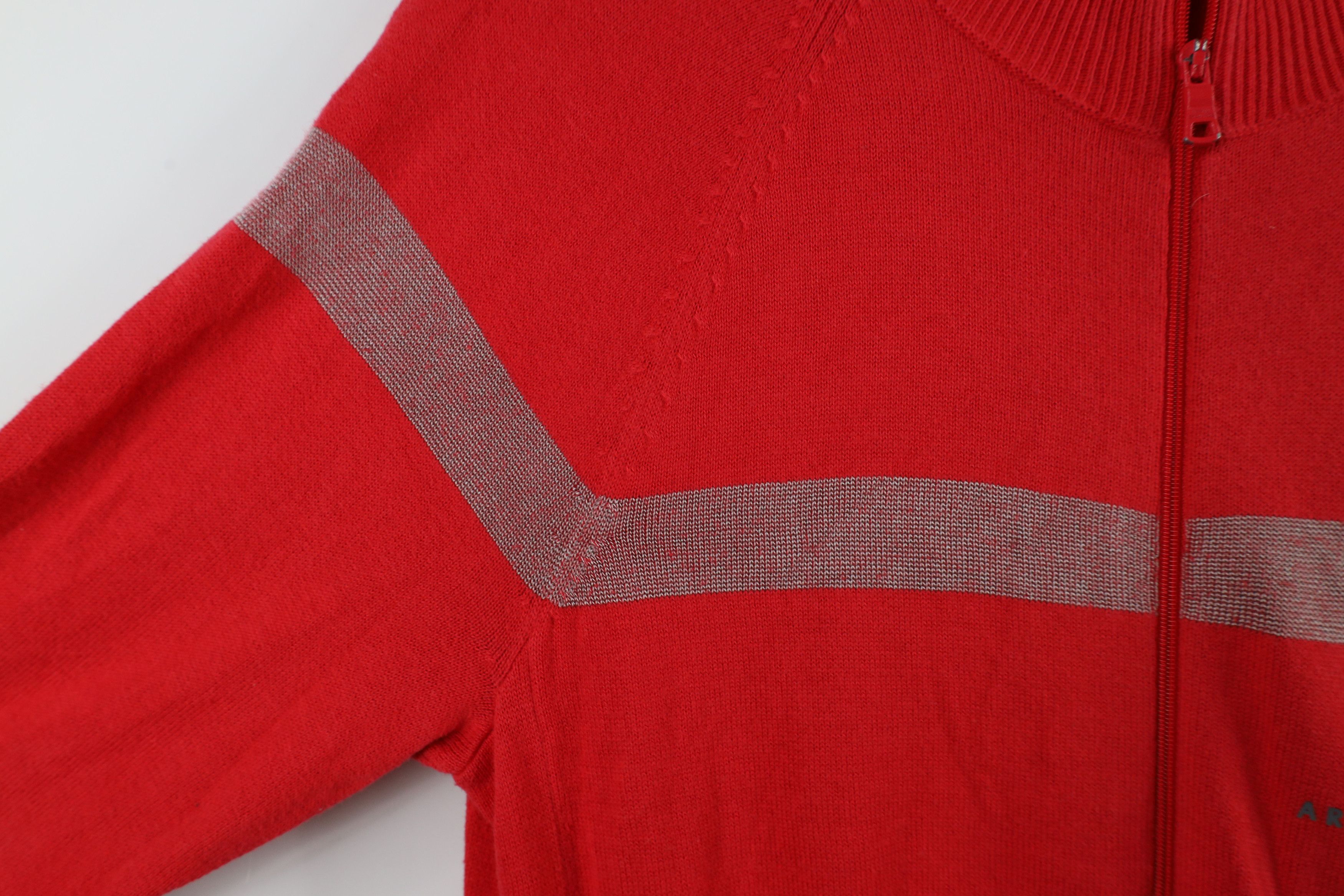 Armani Exchange × Vintage Armani Exchange Lightweight Knit Full Zip Sweater Jacket Red Size US XS / EU 42 / 0 - 5 Thumbnail