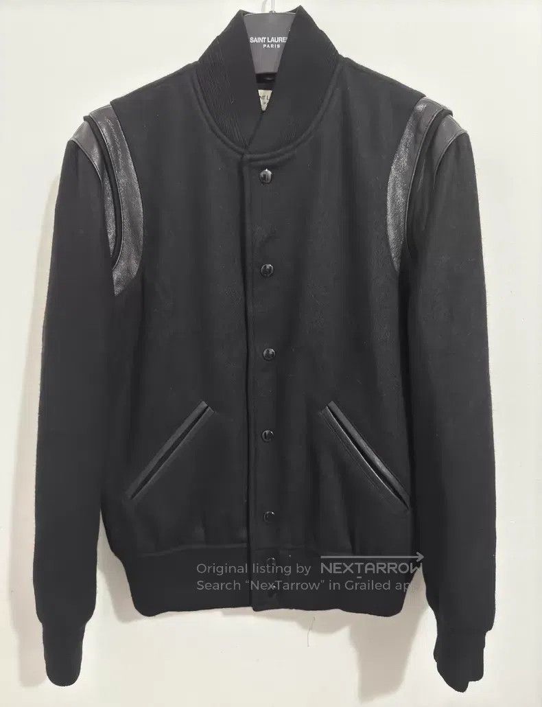 Saint Laurent Paris Saint Laurent Paris Patchwork Black Samurai Baseball Jacke Size US S / EU 44-46 / 1 - 1 Thumbnail