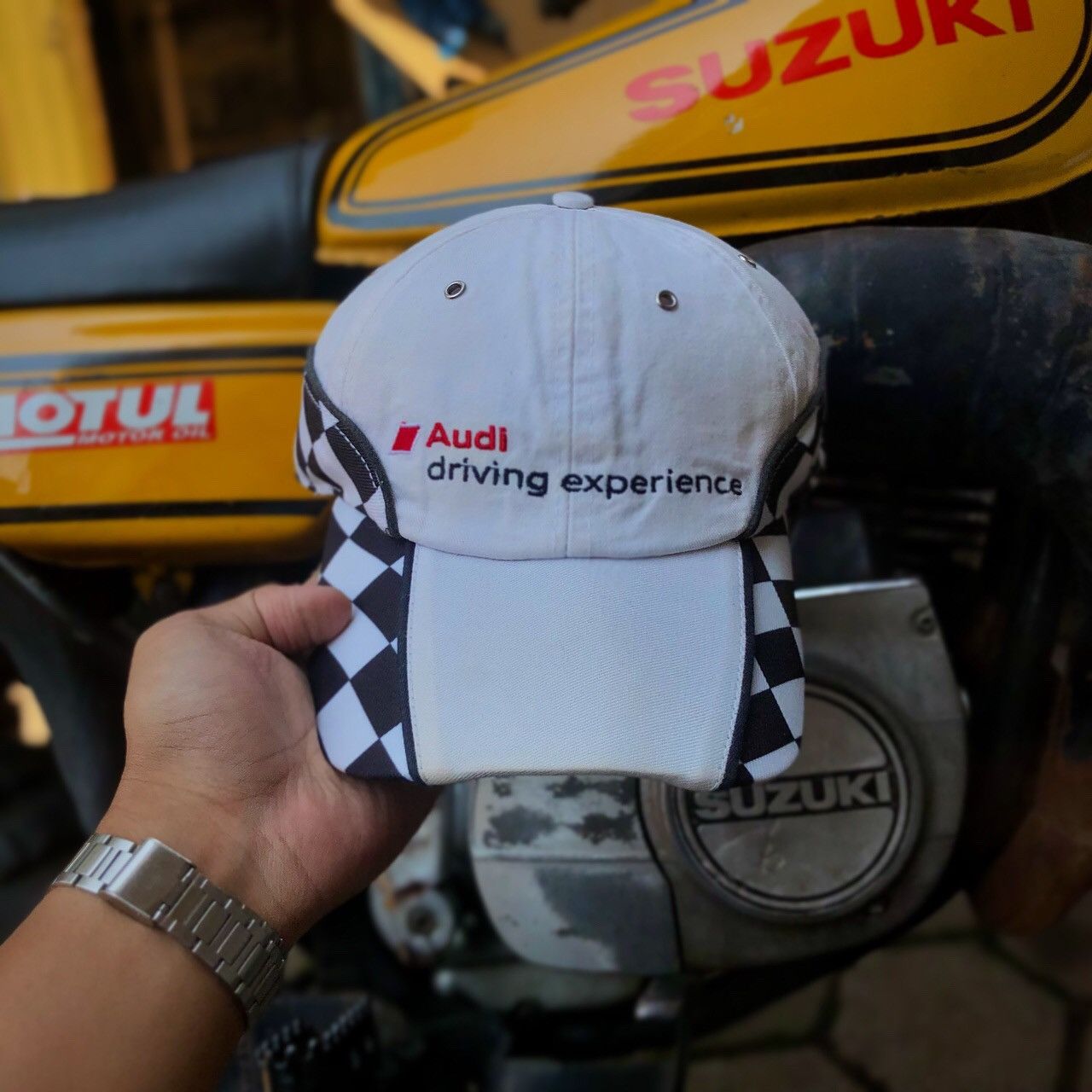 Japanese Brand Vintage Audi Racing Hat Size ONE SIZE - 1 Thumbnail