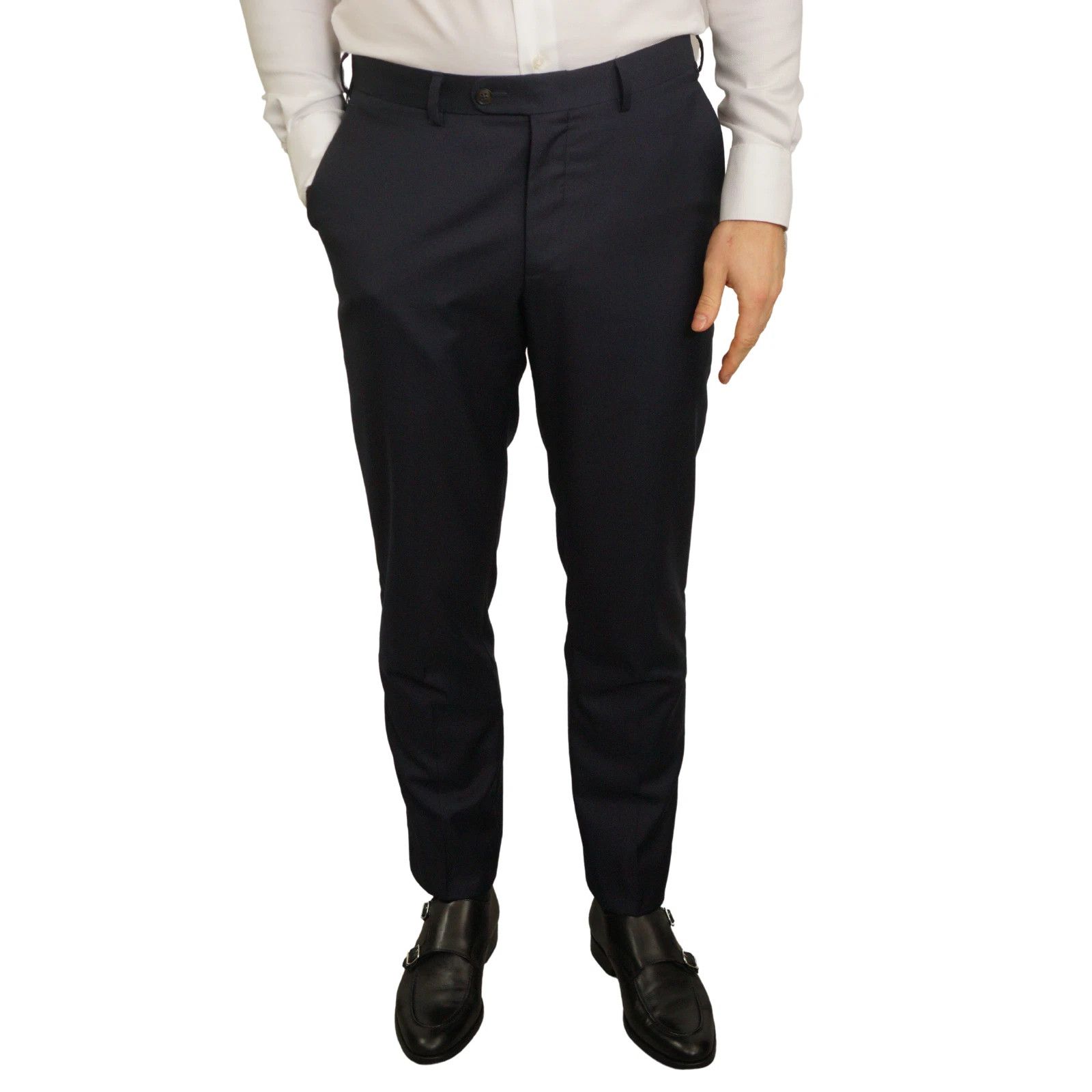 Suitsupply Men Suitsupply Suit Napoli Regular Fit Navy Reda Wool US38 Size 38R - 7 Thumbnail