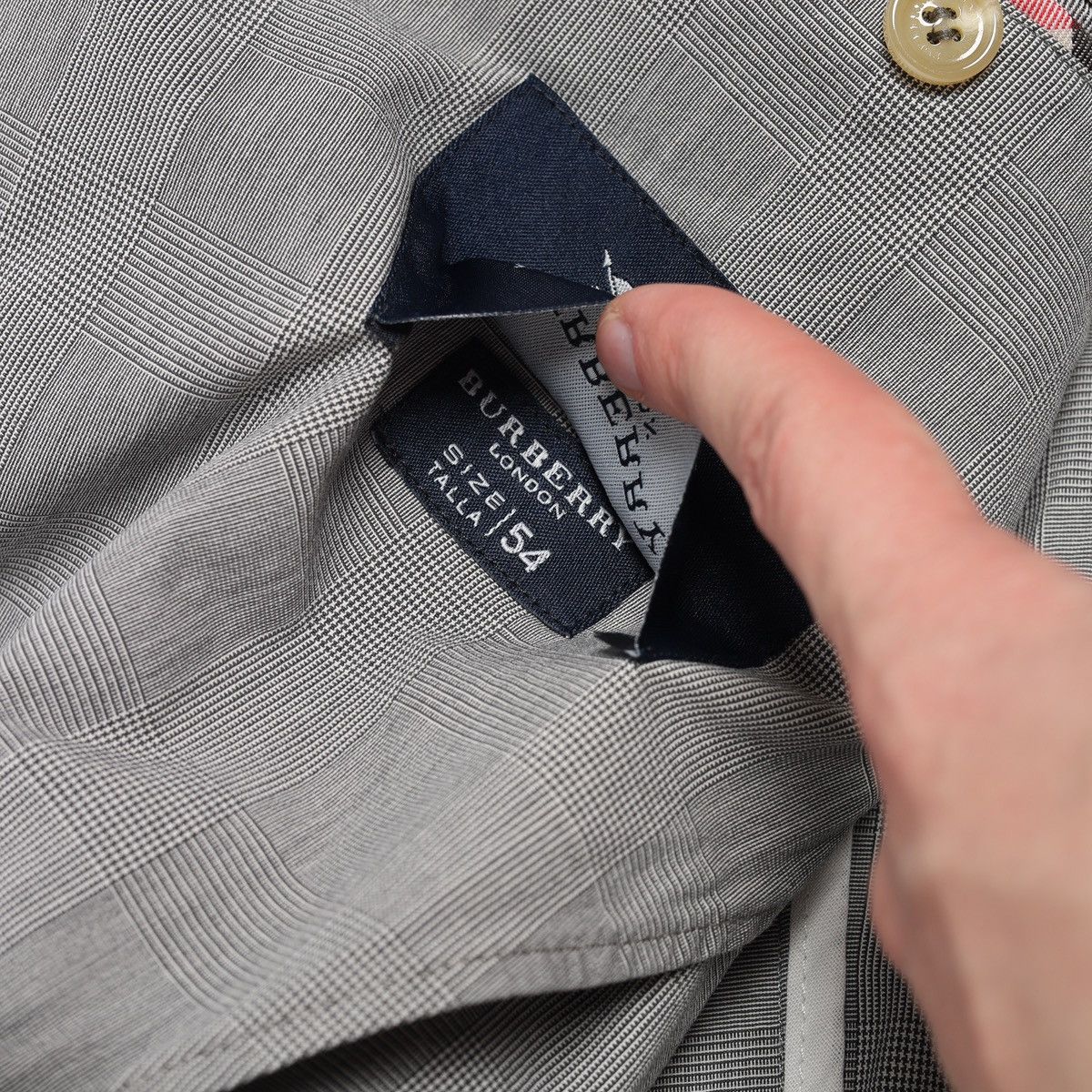 Burberry Burberry Nova Check Gray Light Blazer Jacket Size 44R - 14 Thumbnail