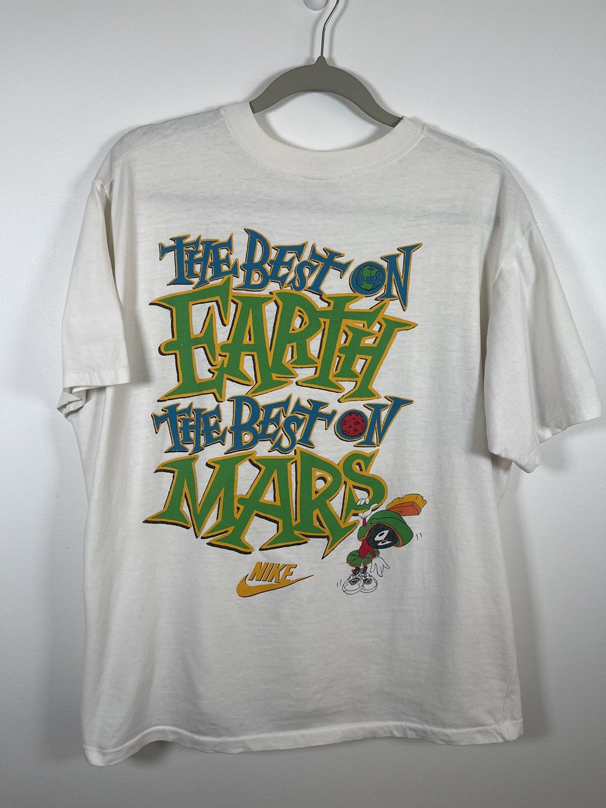 ヴィンテージ✨️マイケルジョーダン主演SPACE JAM ホワイト Tシャツ Nike × Vintage Vintage 1993 Nike Space Jam Michael Jordan T
