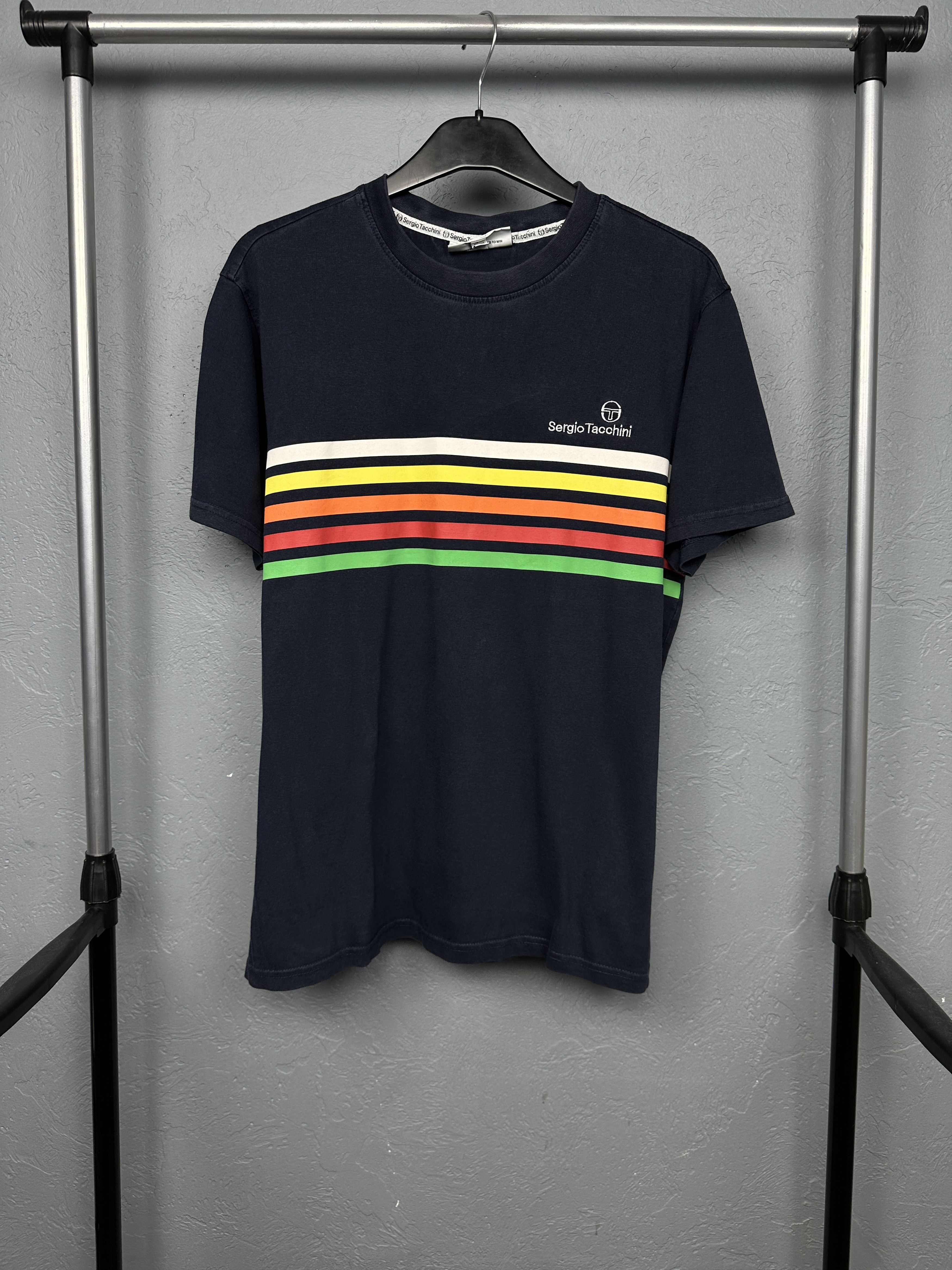 Sergio Tacchini Sergio Tacchini Mens Crew Neck T-Shirt Size US XL / EU 56 / 4 - 1 Thumbnail