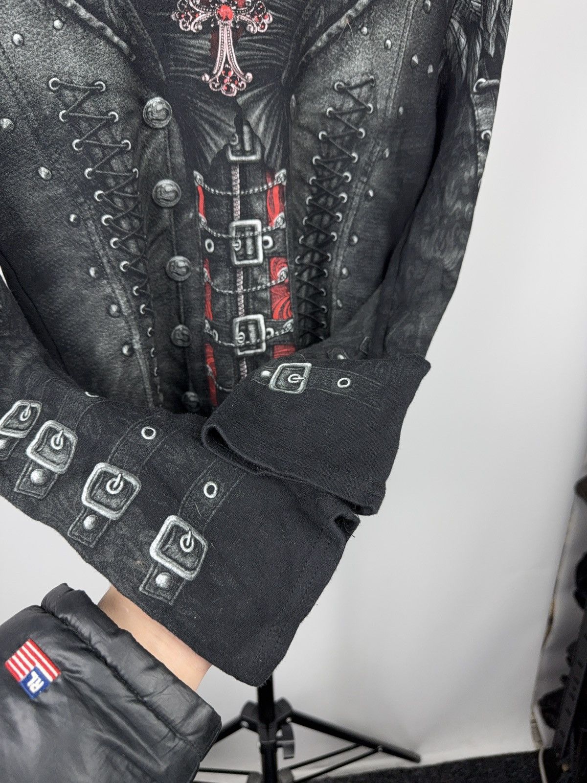 Japanese Brand Spiral Direct Gothic Punk Vampire Corset Skull Long Sleeve M Size M / US 6-8 / IT 42-44 - 7 Thumbnail