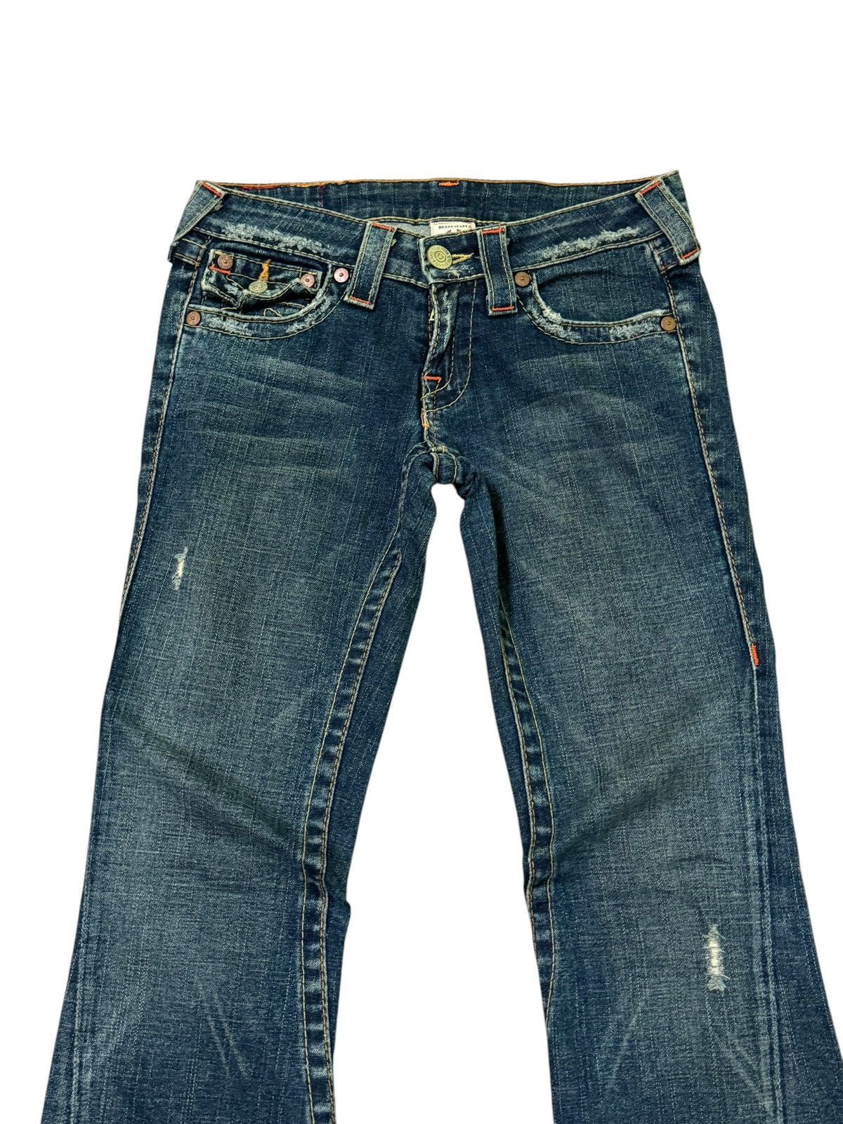 True Religion Flared TRUE RELIGION Distressed Low Rise Bootcut Size US 27 - 3 Thumbnail