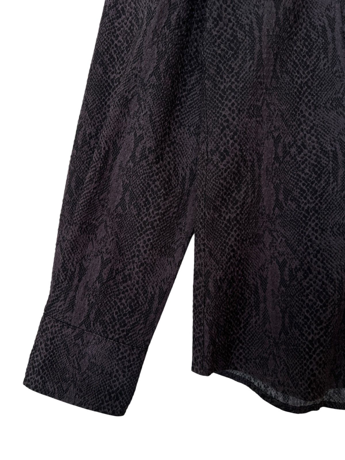 Tornado Mart Tornado Mart Japan Snake Button Up Black Light Brown Shirt Size US M / EU 48-50 / 2 - 4 Thumbnail