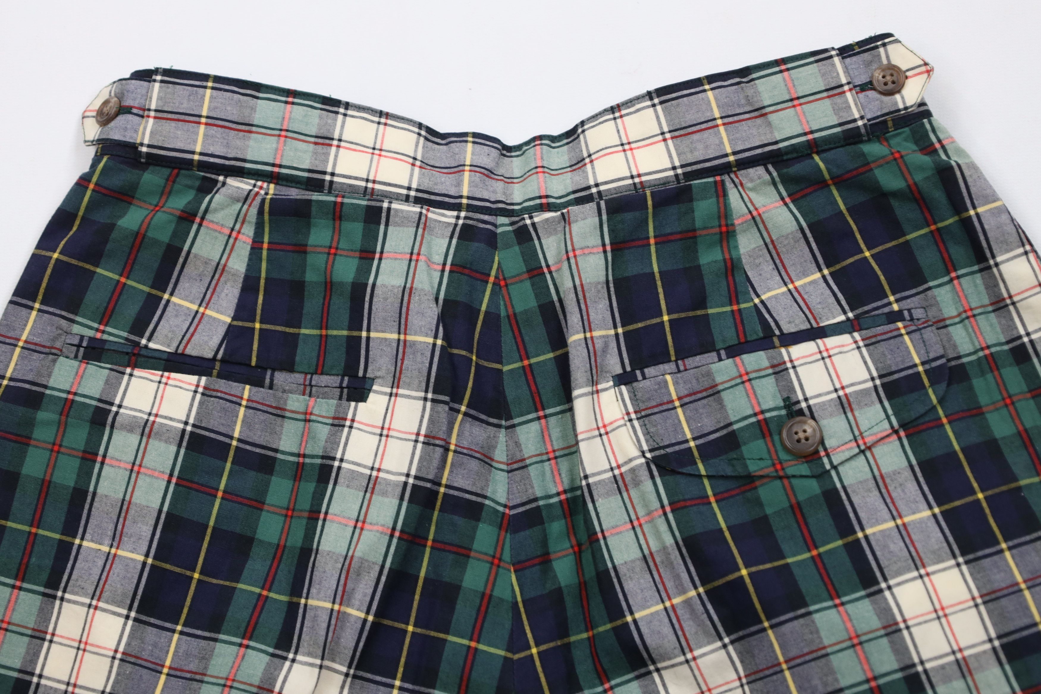Ralph Lauren Vintage 70s 80s Ralph Lauren Bermuda Bush Shorts Plaid Size 30" / US 8 / IT 44 - 12 Thumbnail