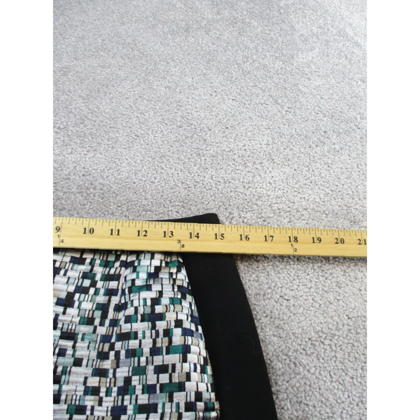 Hugo Boss HUGO BOSS Pencil Skirt Womens 8 Black Multi Geometric Zip Knee Length Size 30" / US 8 / IT 44 - 4 Thumbnail
