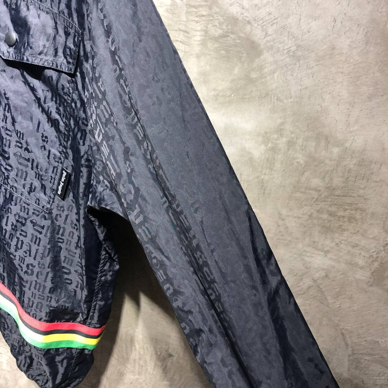 Palm Angels Palm Angels Monogram AOP zip up windbreaker jacket Size US XXL / EU 58 / 5 - 9 Thumbnail