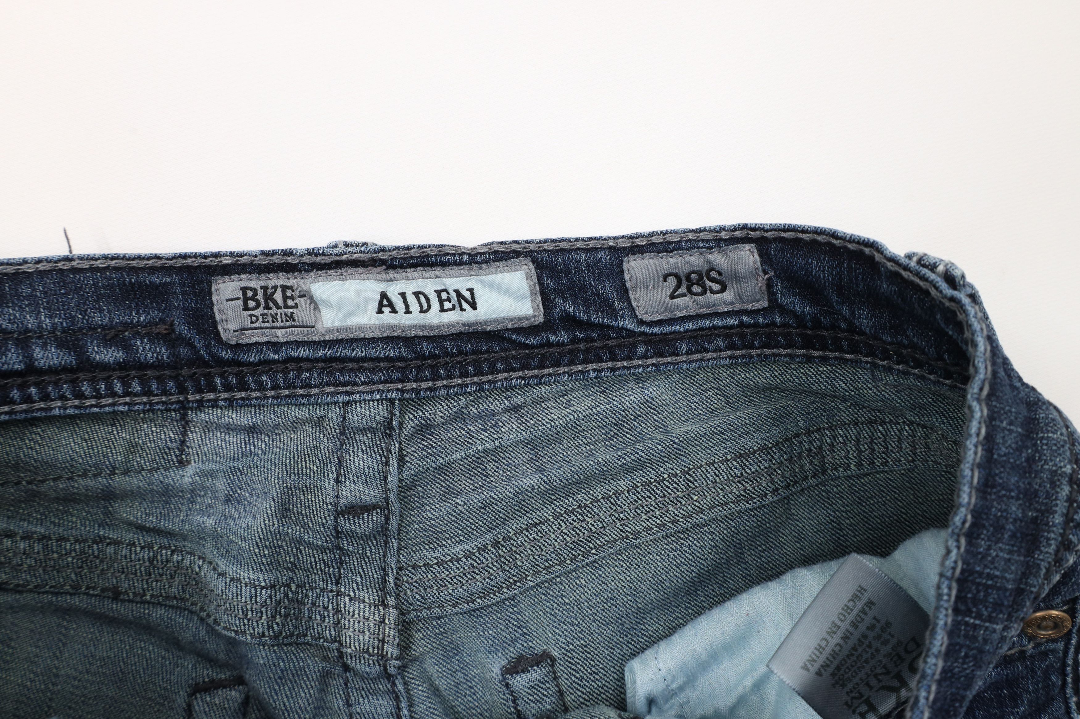 Vintage Buckle BKE Denim Stitch Stretch Flared Bootleg Denim Jeans Size 28" / US 6 / IT 42 - 7 Thumbnail