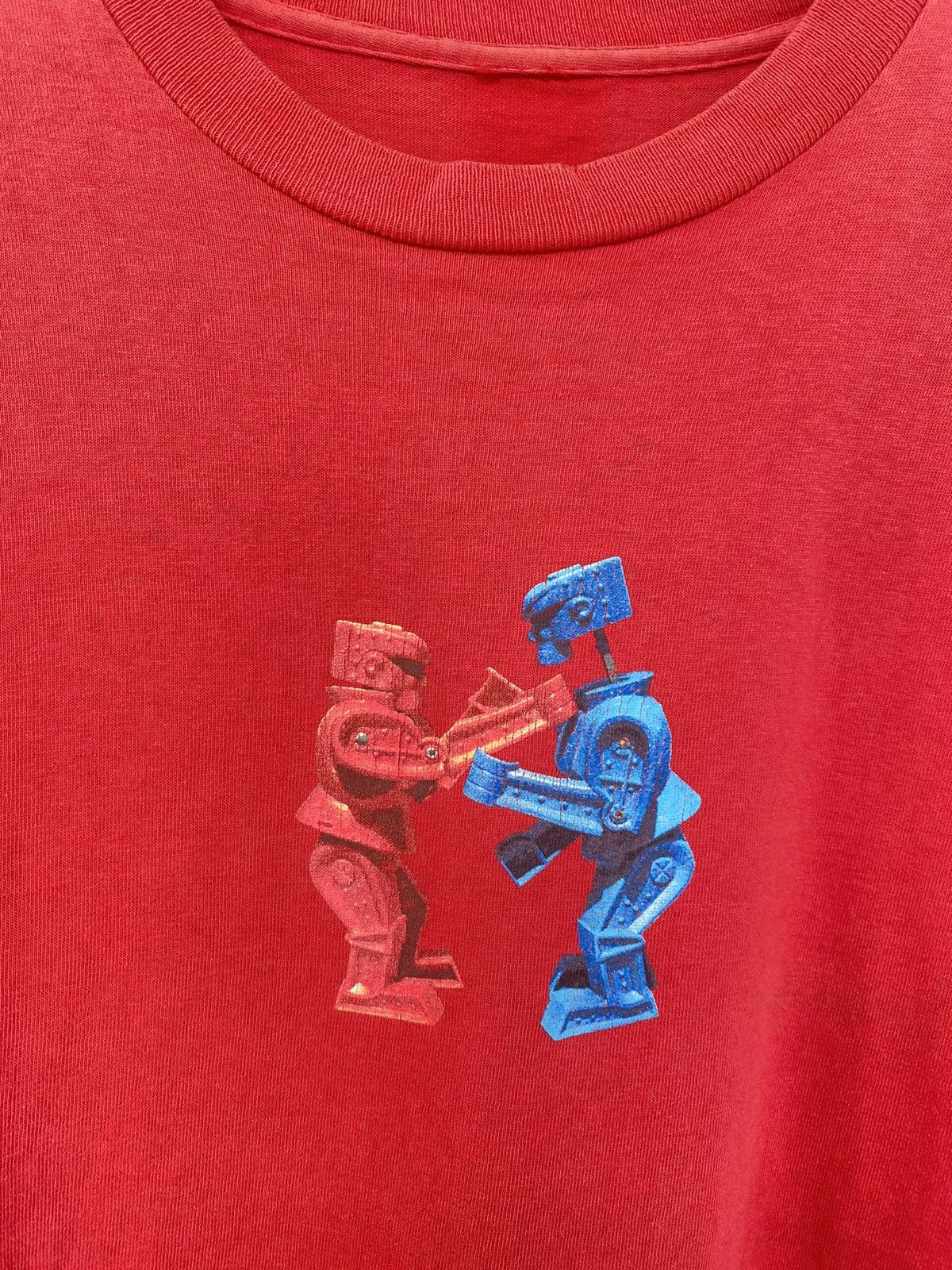 Stussy × Vintage Vintage Very Rare Stussy Rock'em Sock'em Robots Battle tee Size US M / EU 48-50 / 2 - 2 Thumbnail