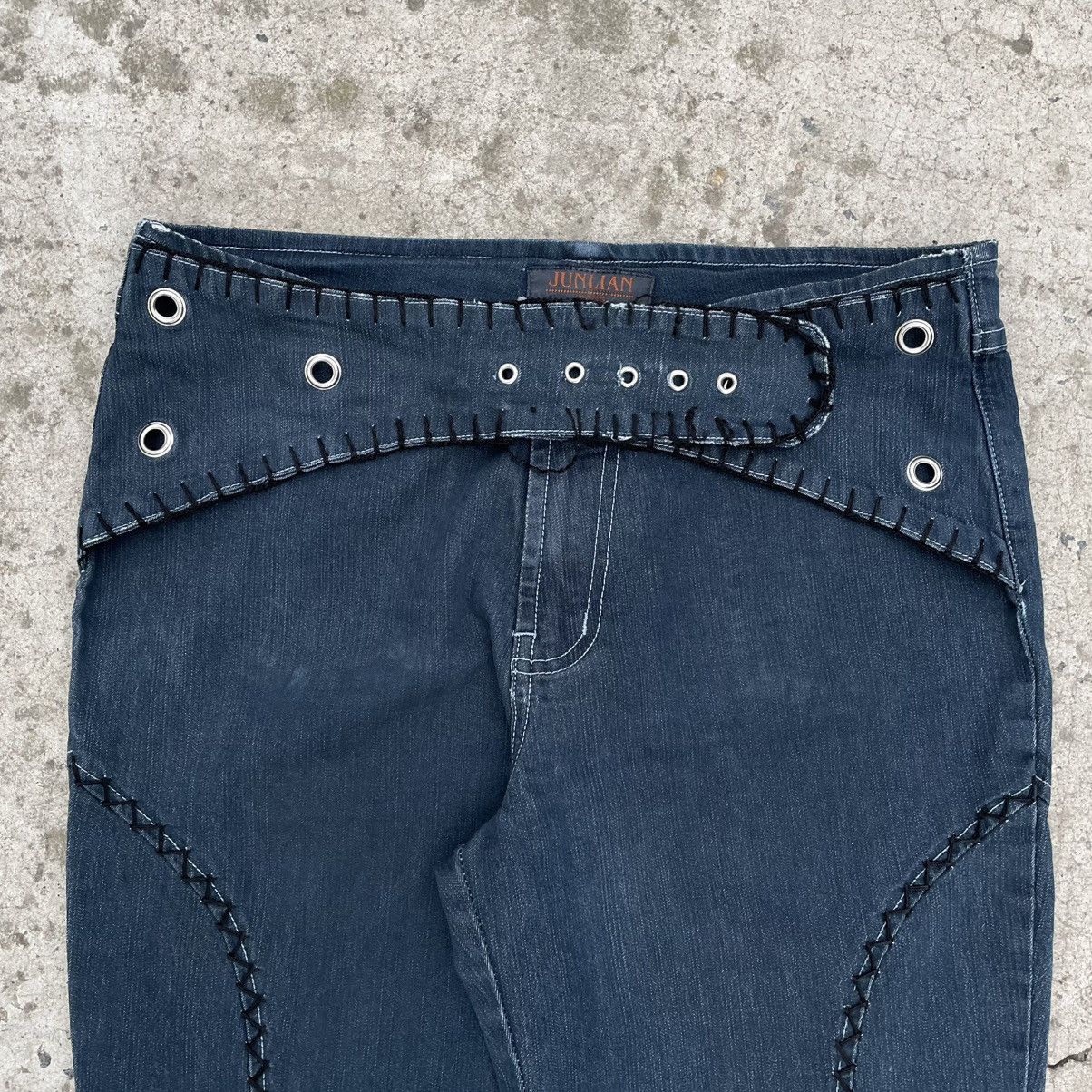 Y/Project Vintage Women’s Junlian Flared Crazy Jeans Size L 00s USA Size 27" / US 4 / IT 40 - 7 Thumbnail