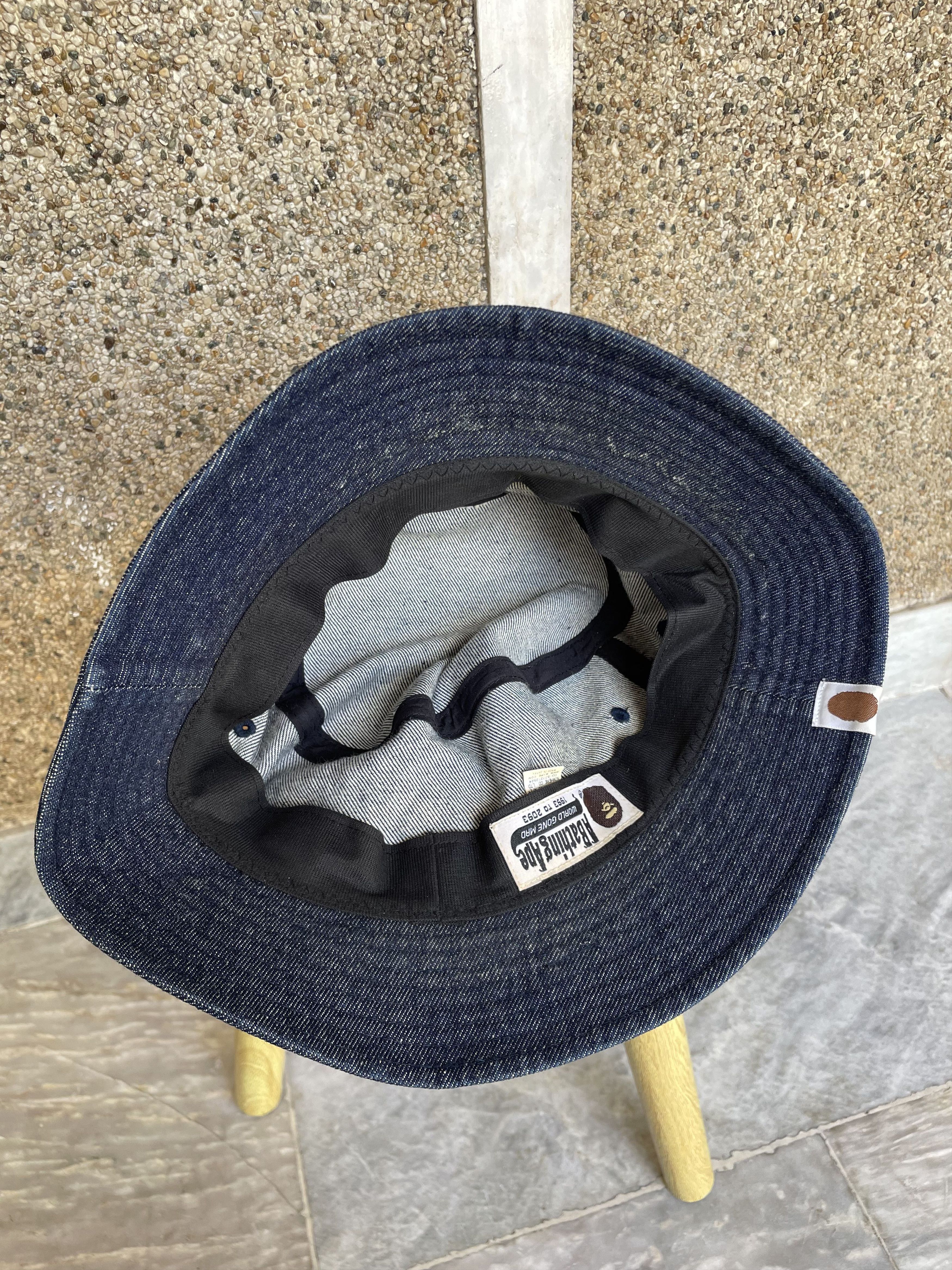 Bape Indigo Tiger Shark Bucket Hat Size ONE SIZE - 9 Thumbnail