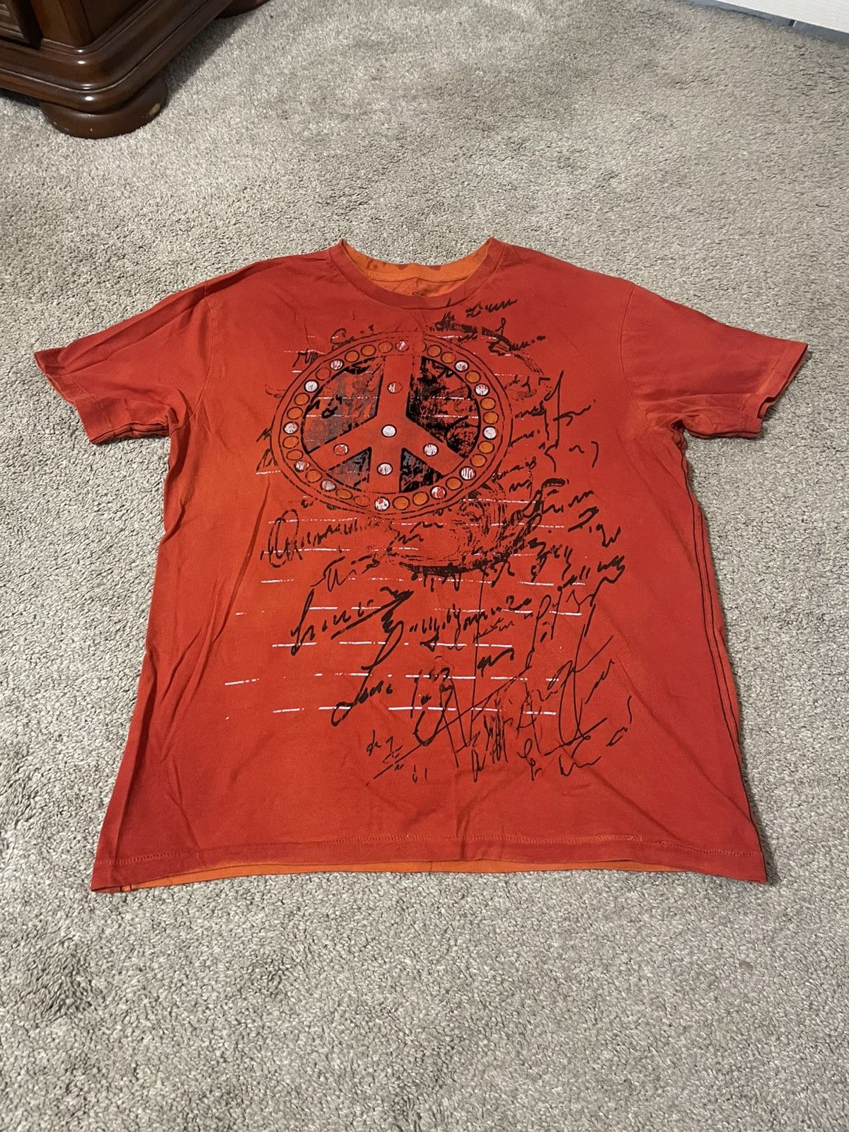 Cremieux Vintage Y2K Peace Shirt Size Large Alternative Grunge Style Size US L / EU 52-54 / 3 - 1 Thumbnail