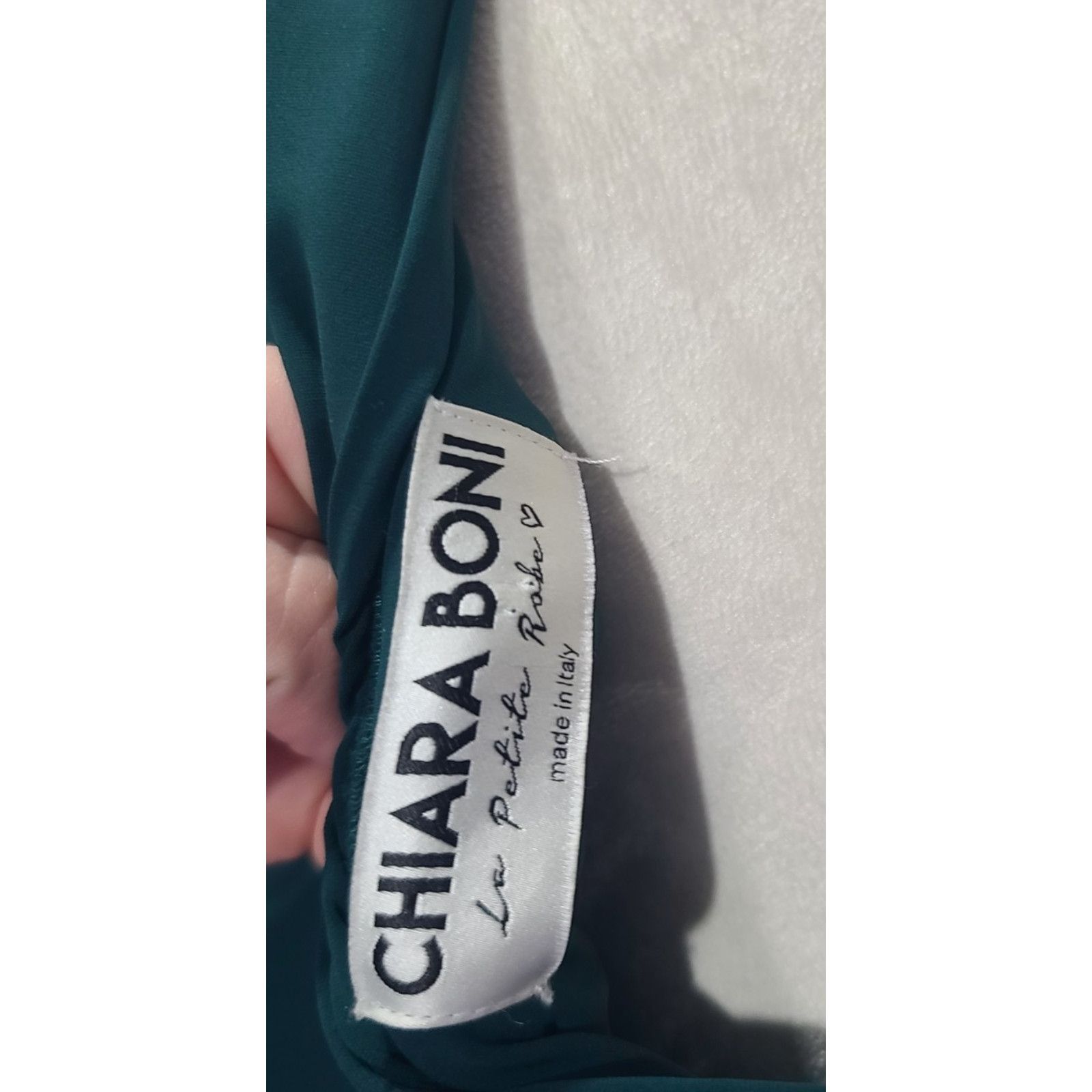 Chiara Boni Chiara Boni La Petite Robe Dark Green Dress EUR 46 US 14 Size XL / US 12-14 / IT 48-50 - 5 Thumbnail