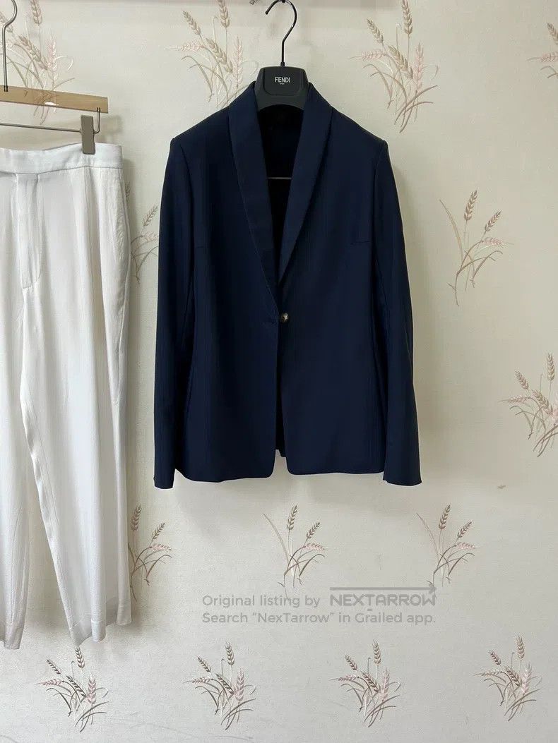 The Row The Row size 4 Dark blue high-class one-button blazer Size M / US 6-8 / IT 42-44 - 1 Thumbnail