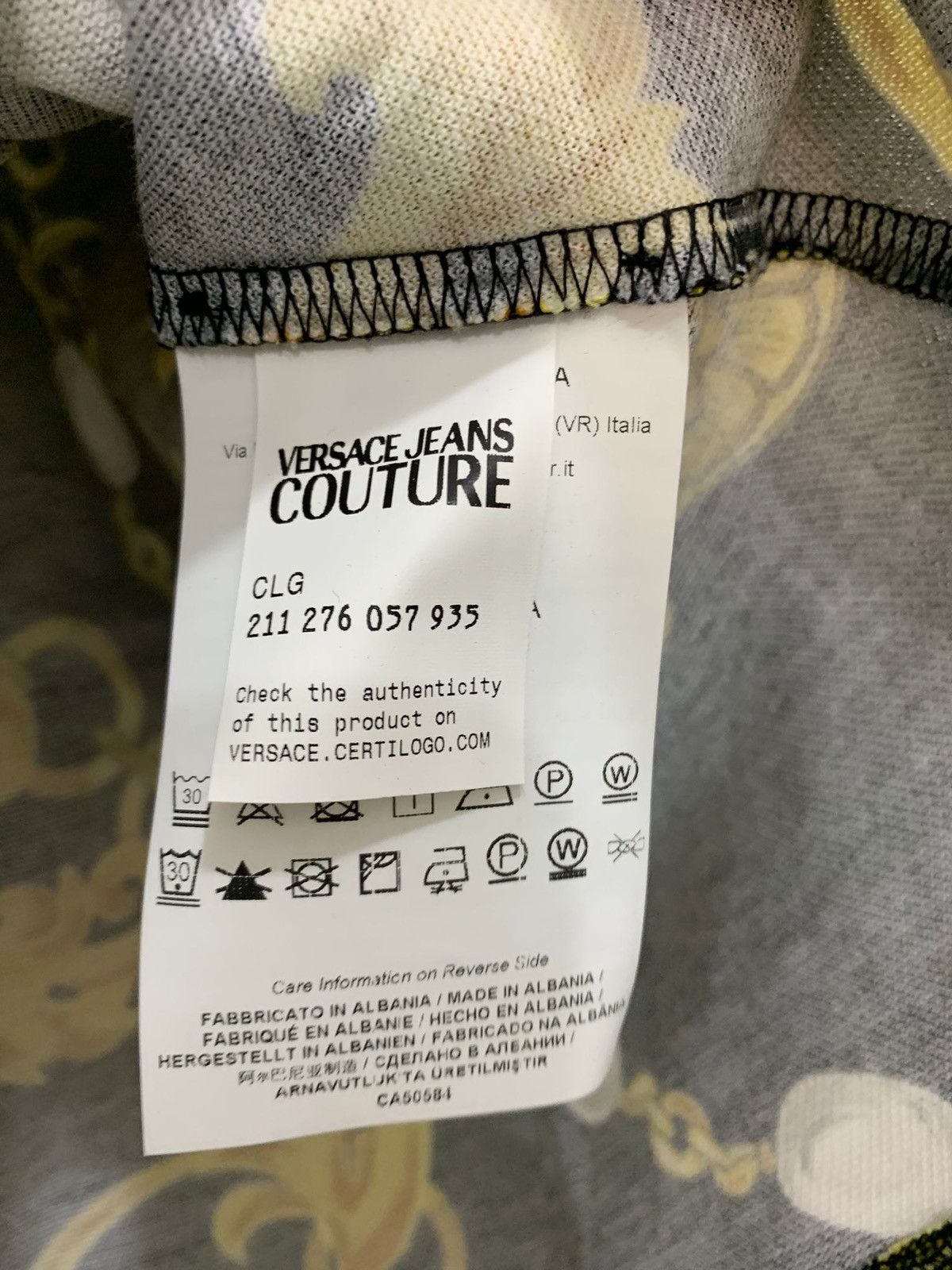 Versace Jeans Couture Print Chain Polo Couture Versace Jeans Culture size S new Size US S / EU 44-46 / 1 - 10 Thumbnail