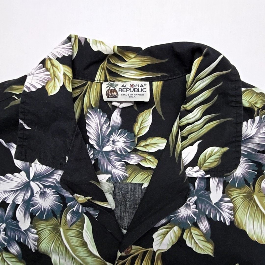 Other Vintage Aloha Republic Hawaiian Shirt Black Tropical Mens XL Size US XL / EU 56 / 4 - 6 Thumbnail