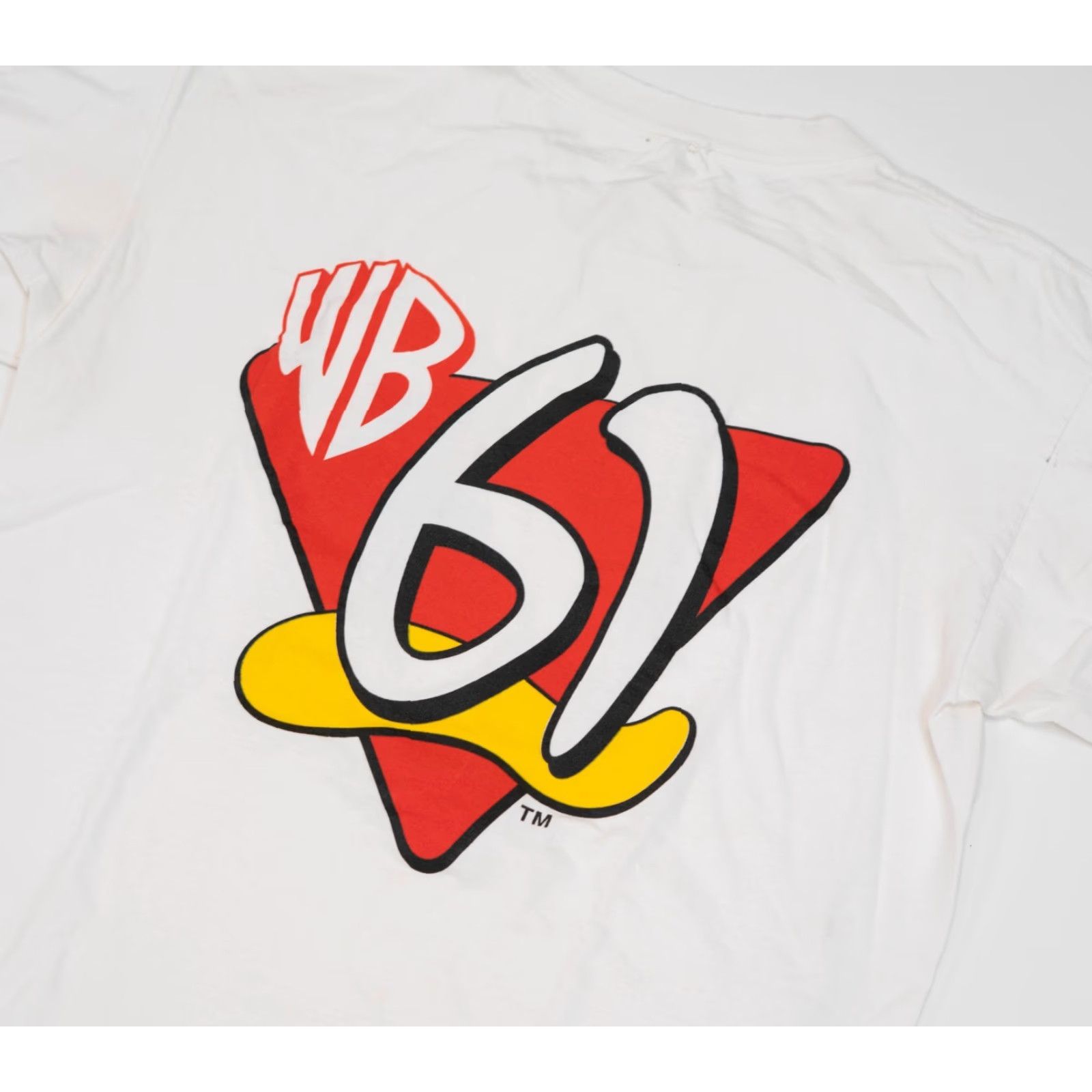 Vintage VINTAGE Warner Bros T-Shirt 90s Promo White Cotton Short Sleeve Crew Neck M Men Size US M / EU 48-50 / 2 - 3 Thumbnail