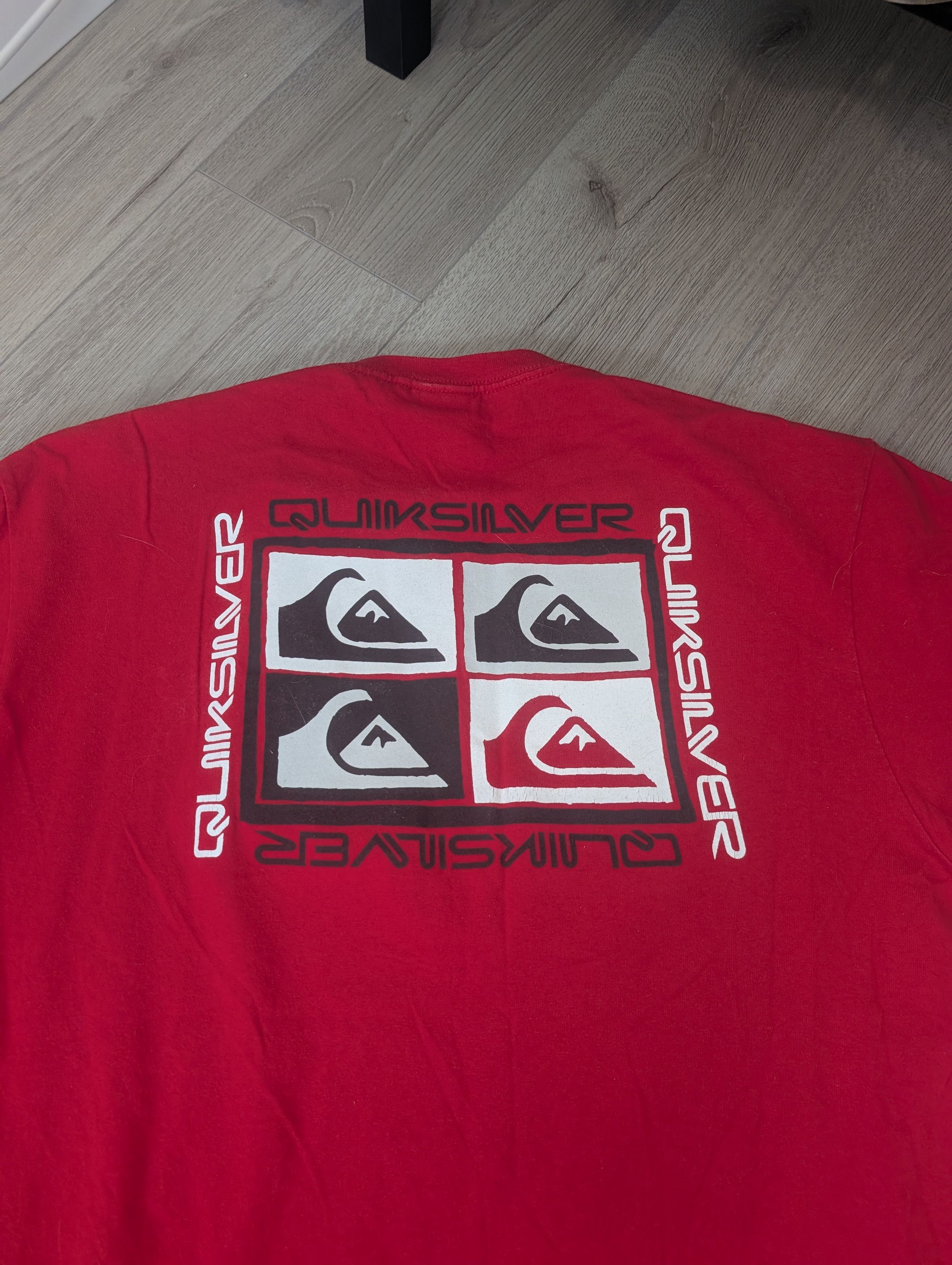 Quiksilver × Vintage VINTAGE red Quicksilver red graphic tee Size US L / EU 52-54 / 3 - 8 Thumbnail