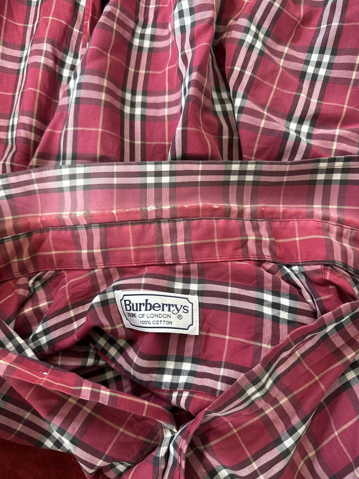 Burberry VINTAGE BURBERRY LONDON RED CHECKERED RARE COLOUR Size US M / EU 48-50 / 2 - 7 Thumbnail