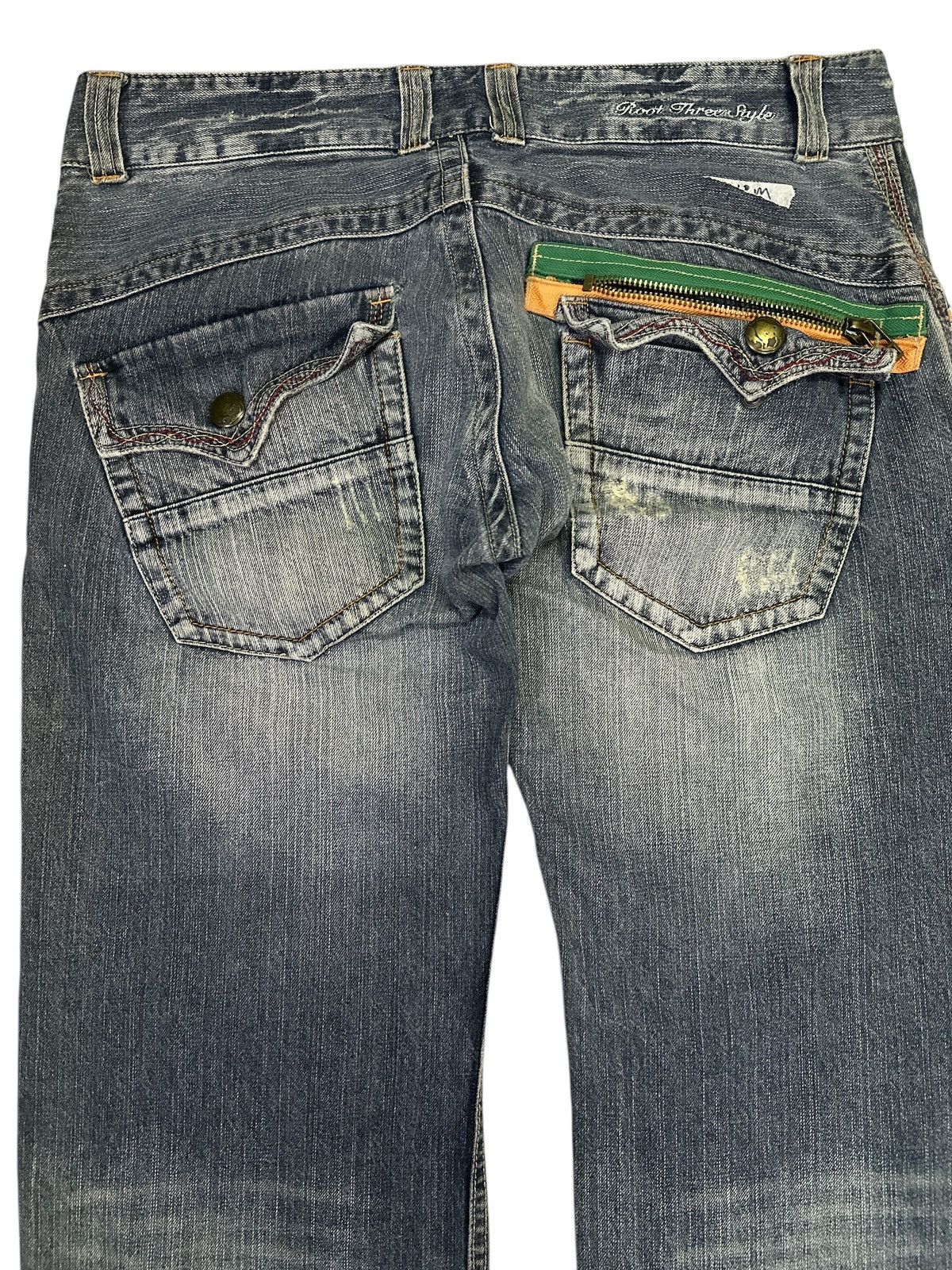 Kapital Root Three Style Double Pocket Blue WashFaded . Size US 34 / EU 50 - 6 Thumbnail