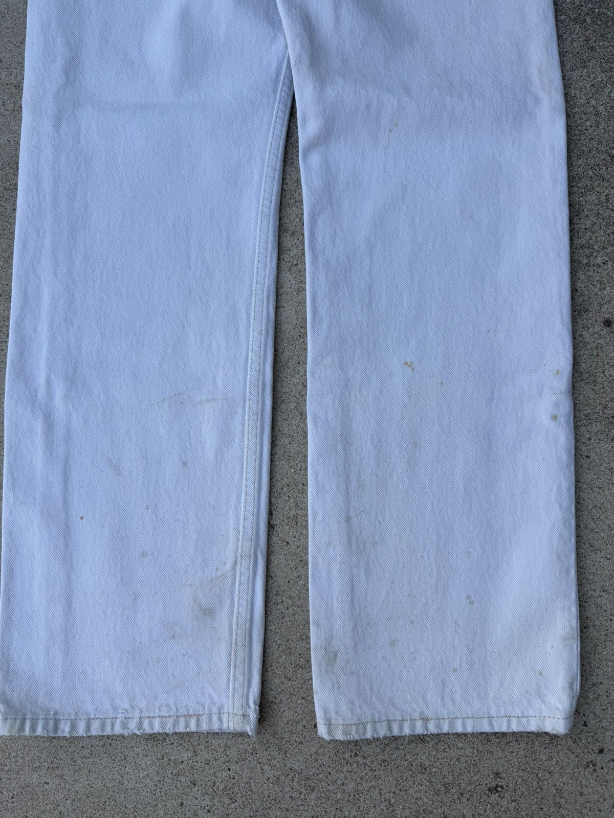 Levi's × Vintage Vtg 90’s Levi’s 501xx Buttonfly Straight White Jeans 30x30 Size US 30 / EU 46 - 8 Thumbnail