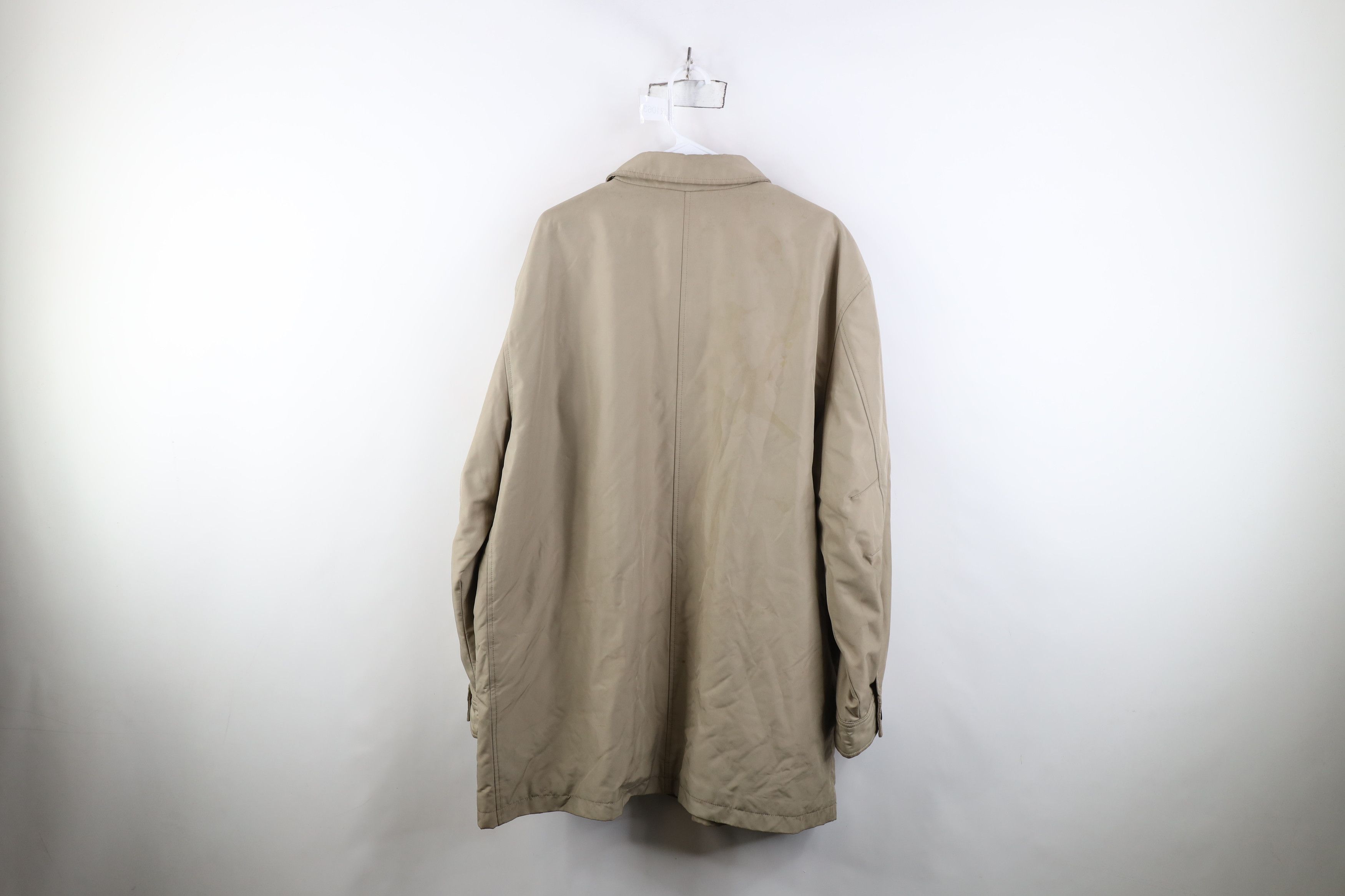 Gap Vintage Y2K 2001 Gap Quilted Overcoat Rain Jacket Beige Size US XL / EU 56 / 4 - 13 Thumbnail
