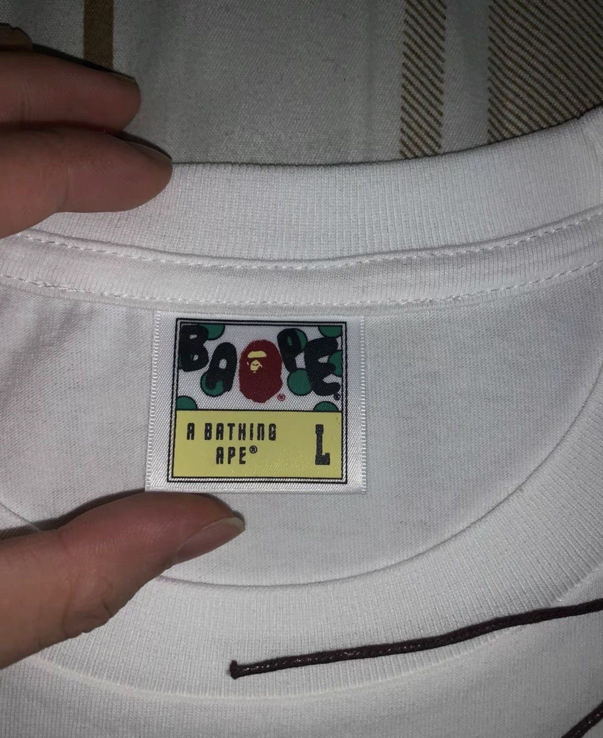 Bape BAPE OG Nigo era white short-sleeve tee Size US L / EU 52-54 / 3 - 4 Thumbnail