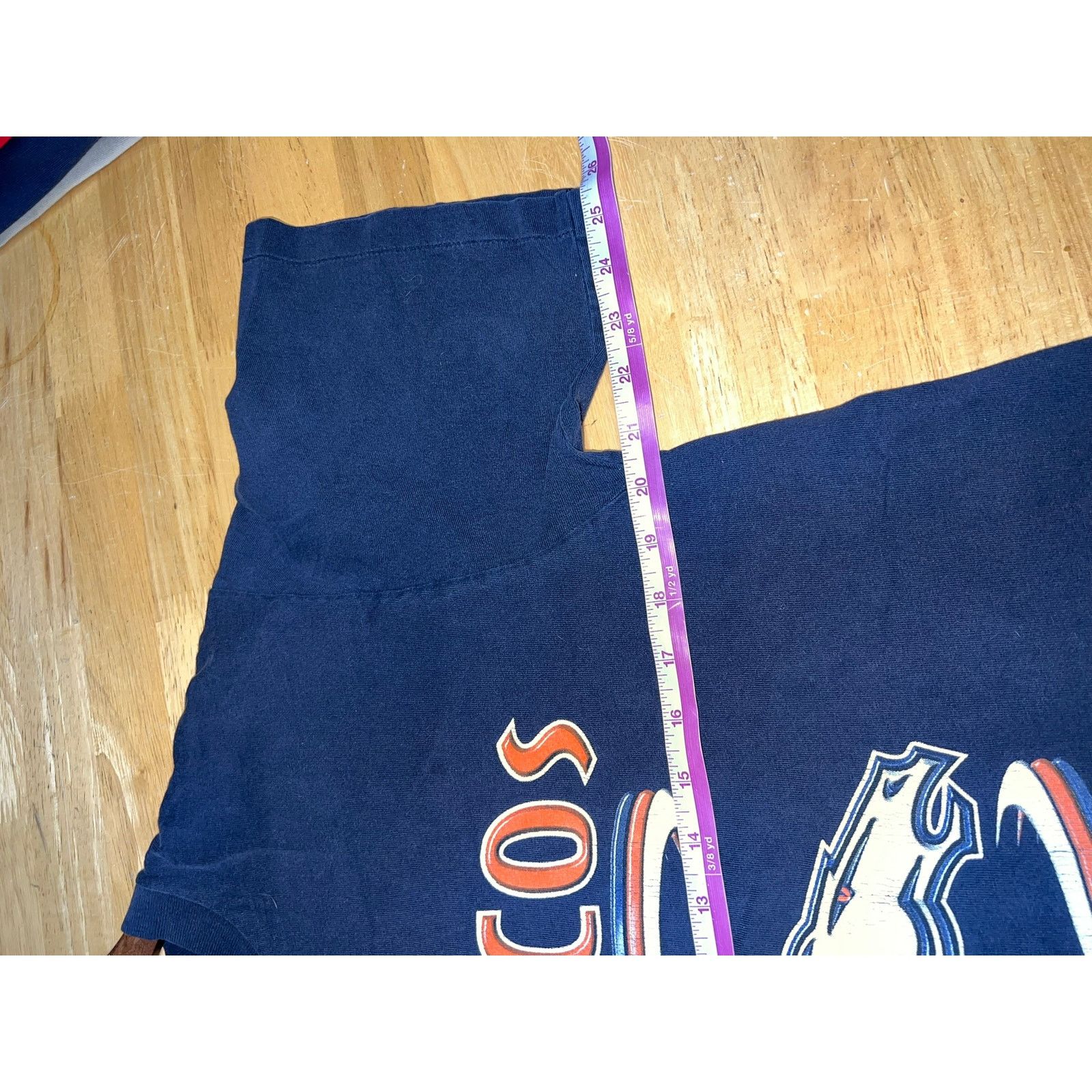 Vintage Vintage Denver Broncos Blue Shirt Logo NFL Football 90s Tee Size US L / EU 52-54 / 3 - 8 Thumbnail