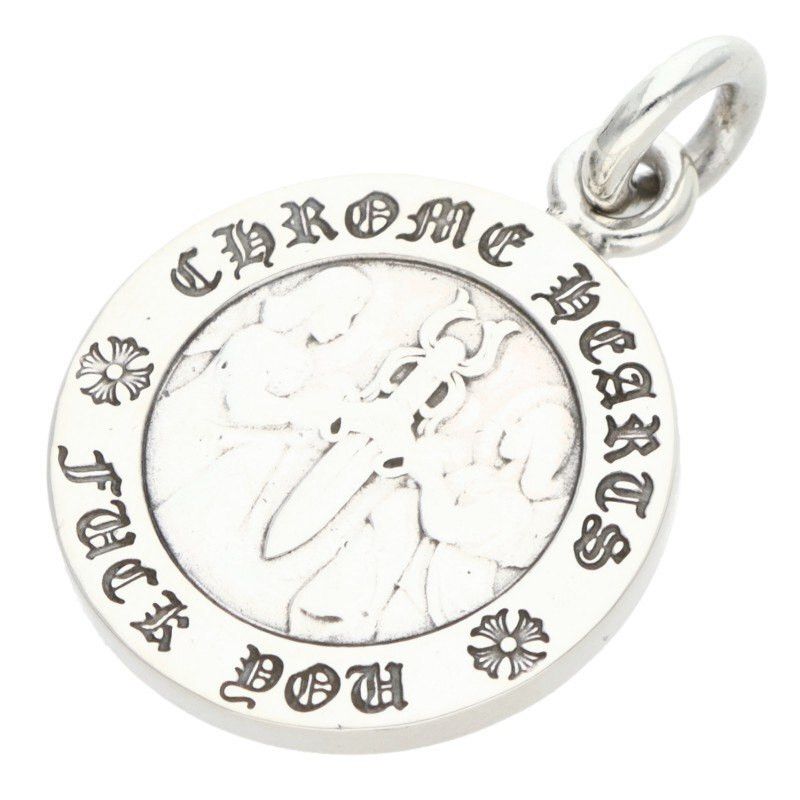Chrome Hearts Chrome Hearts Angel Medal Charm Silver Necklace Size ONE SIZE - 1 Thumbnail