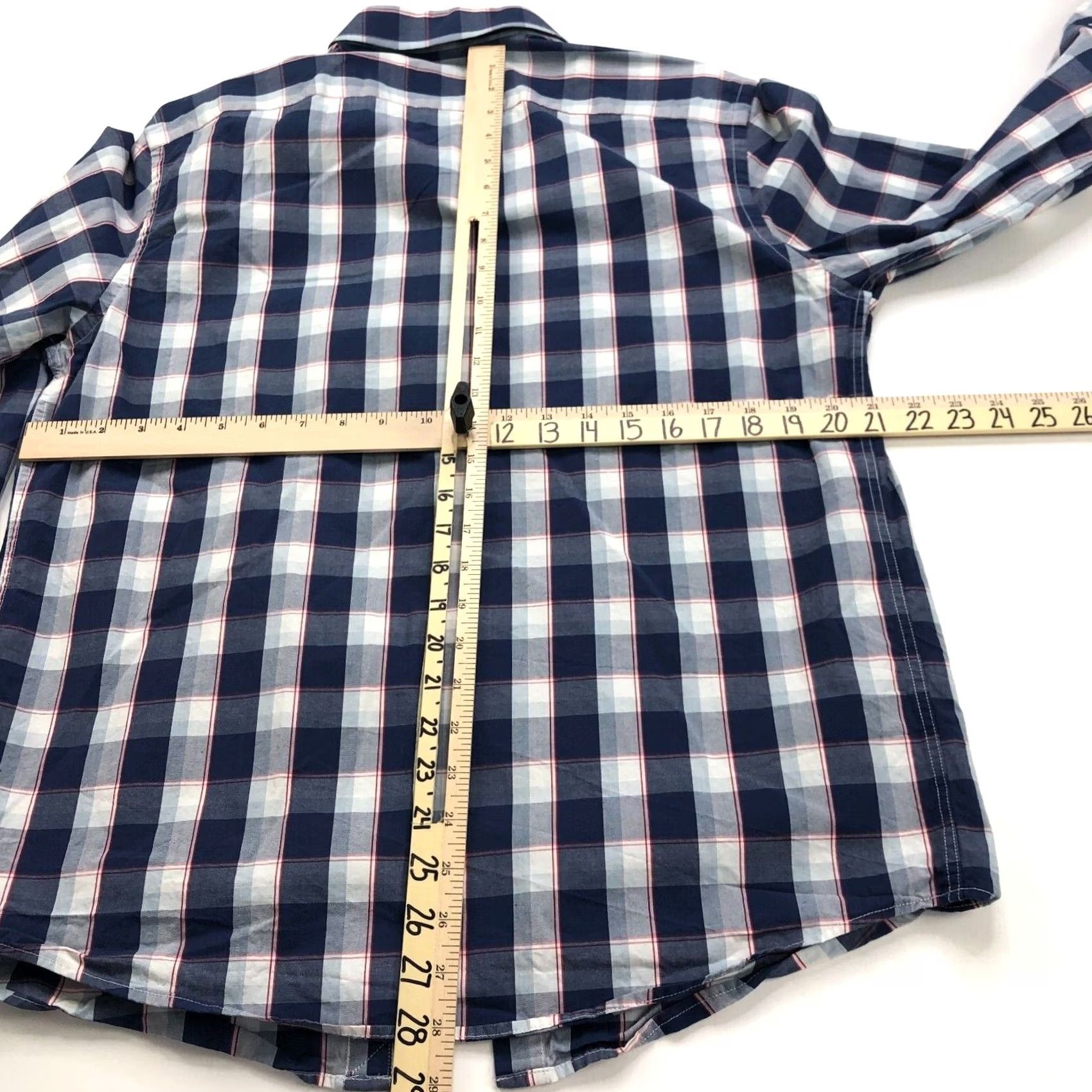 UNTUCKit UNTUCKit Large 100% Cotton SLIM FIT Button Long Sleeve Plaid Casual Shirt Mens L Multicolor Plaid Modern Classic Seasonal Slimming" Size US L / EU 52-54 / 3 - 4 Thumbnail