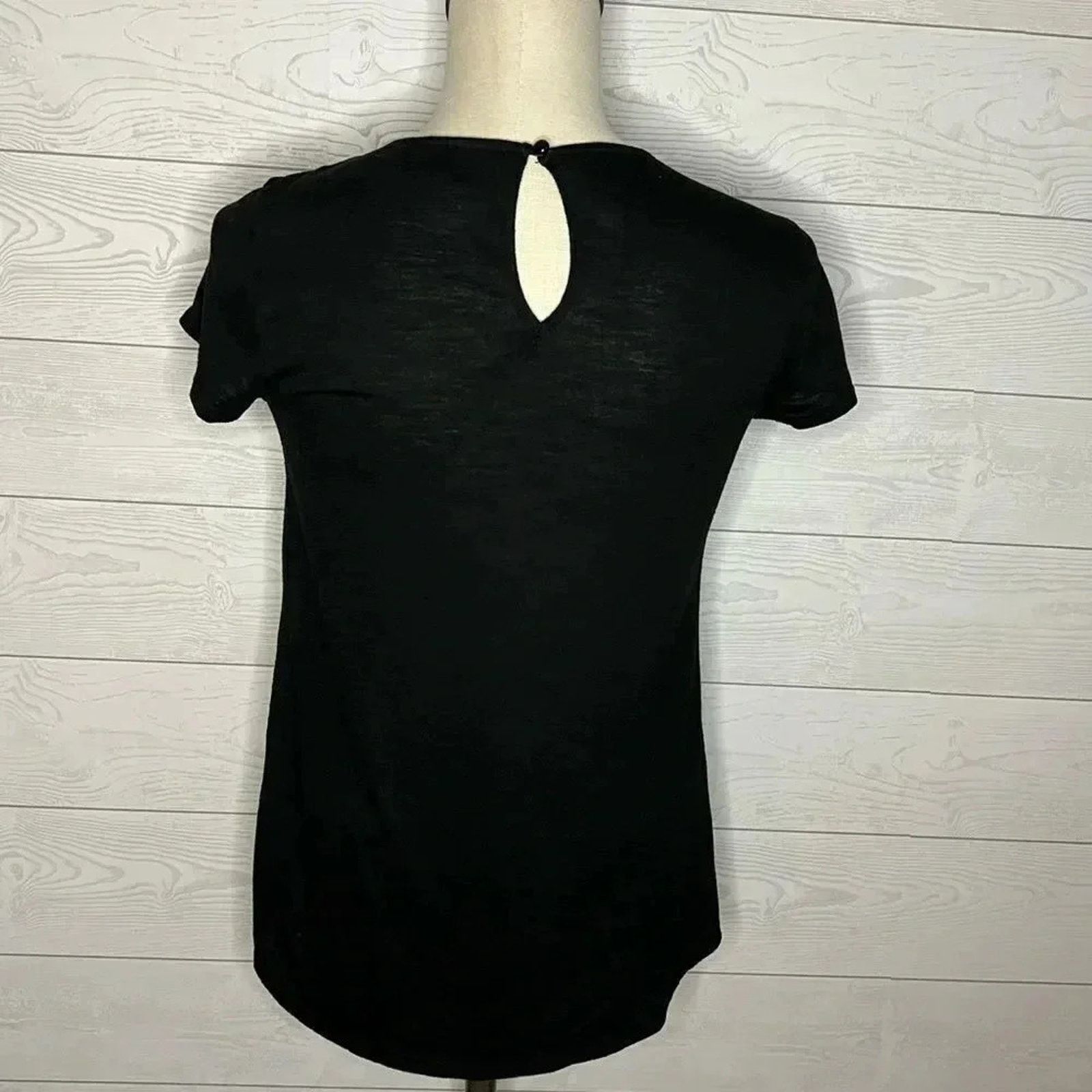 Other Mossimo black short sleeve babydoll top Size small Size S / US 4 / IT 40 - 3 Thumbnail
