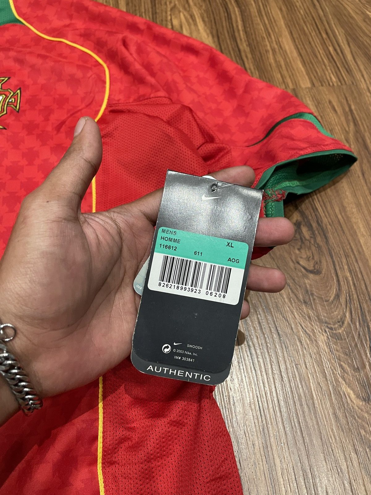 Vintage Jersey Portugal cristiano ronaldo rare Size US XL / EU 56 / 4 - 6 Thumbnail