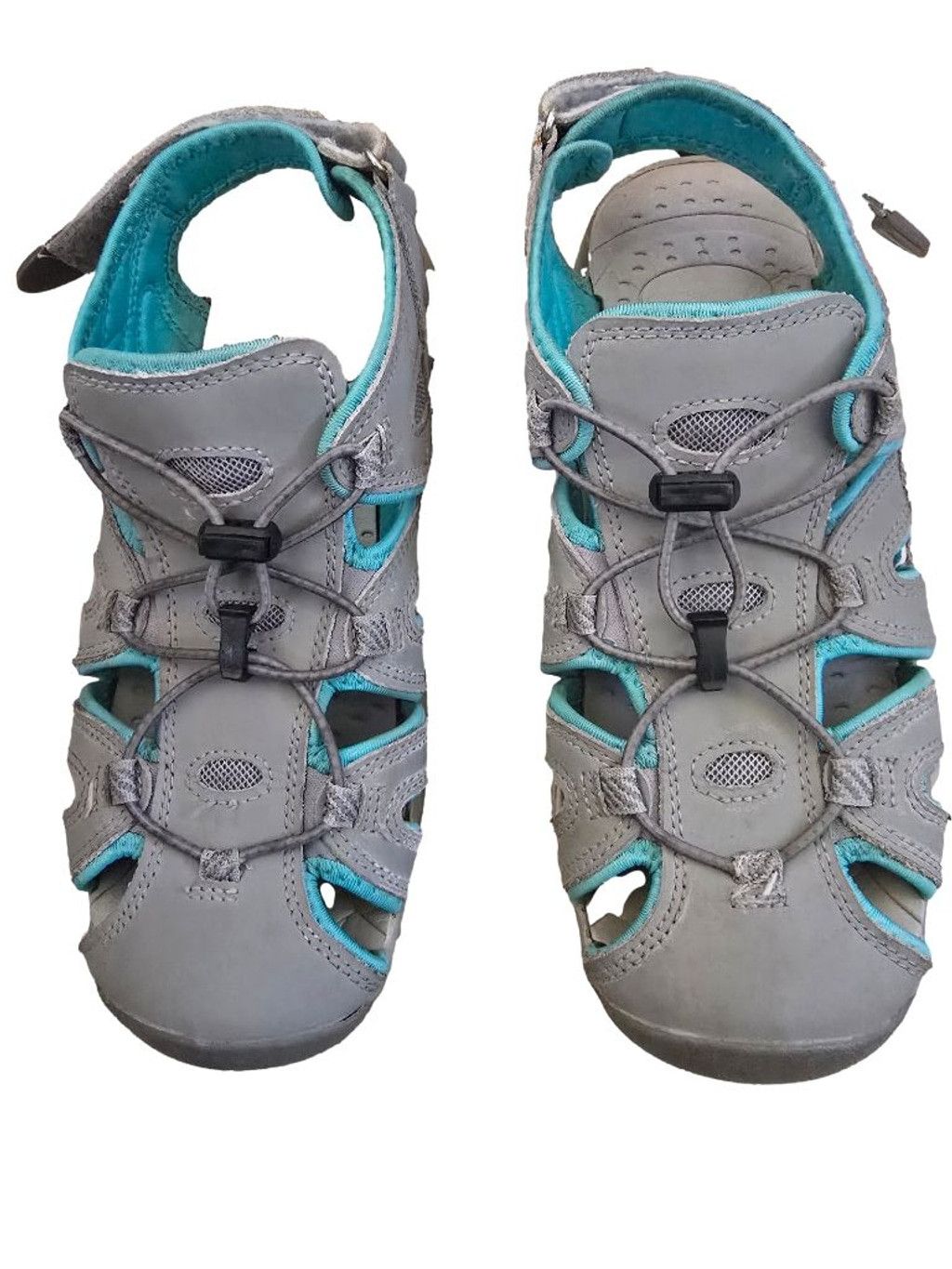 Eddie Bauer Women's Eddie Bauer Mary Fisherman Gray Turquoise Sandals 9 Size US 9 / IT 39 - 1 Thumbnail